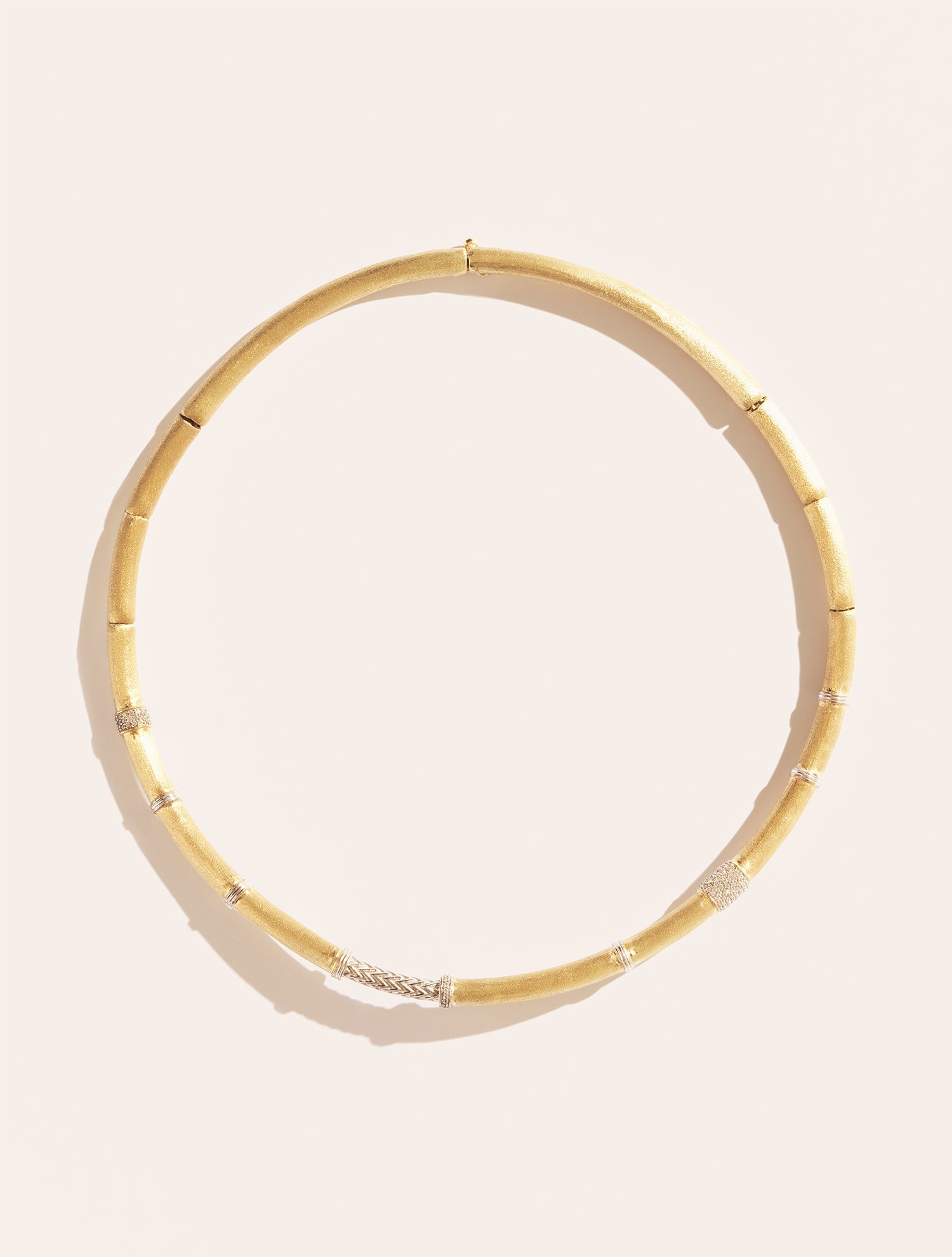 Collier Minuit - Argent & zircons blancs