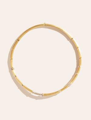 Collier Minuit - Argent & zircons blancs