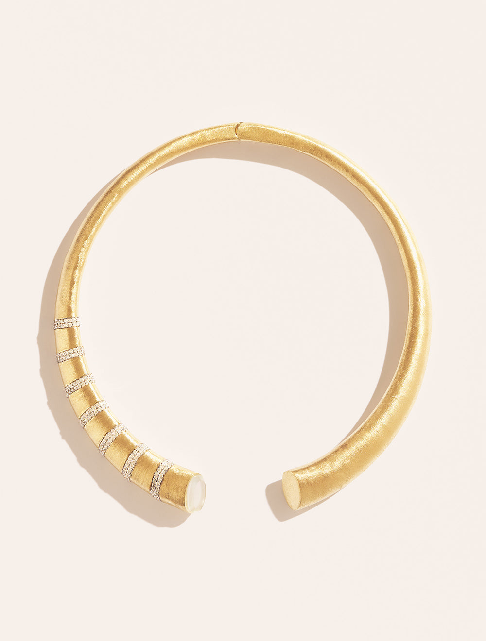 Minuit Torque Necklace - Mother of Pearl