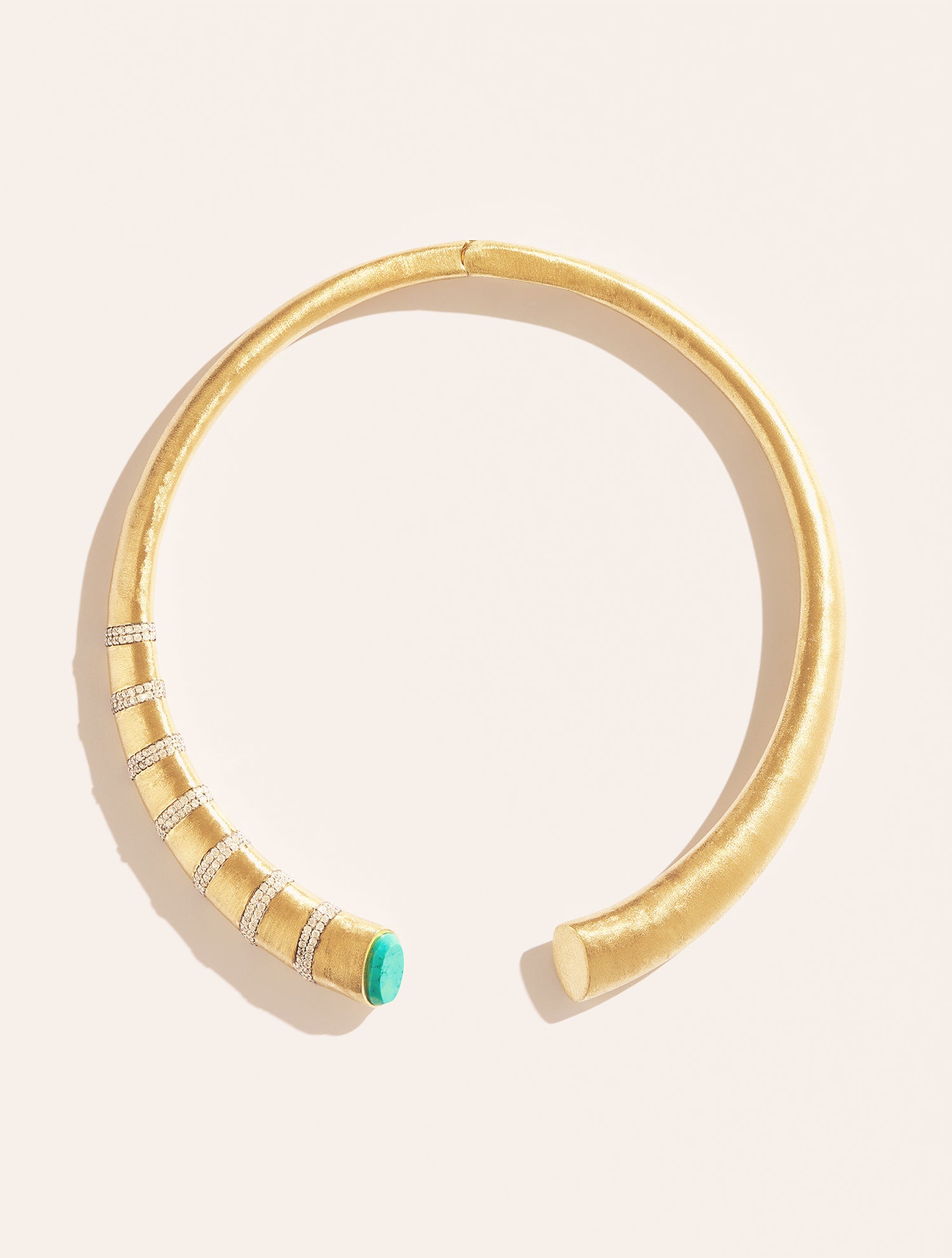 Collier Torque Minuit - Turquoise