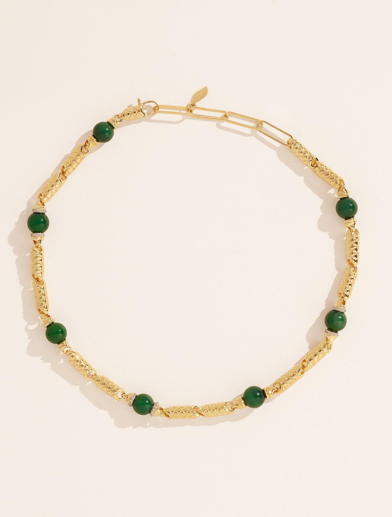 Collier Oro - Onyx Vert
