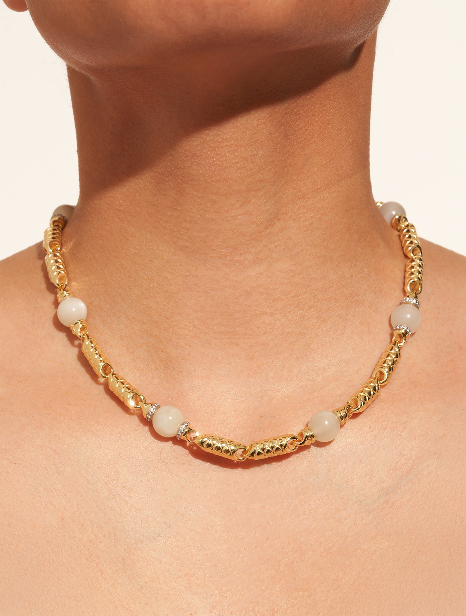 Collier Oro - Pierre de Lune