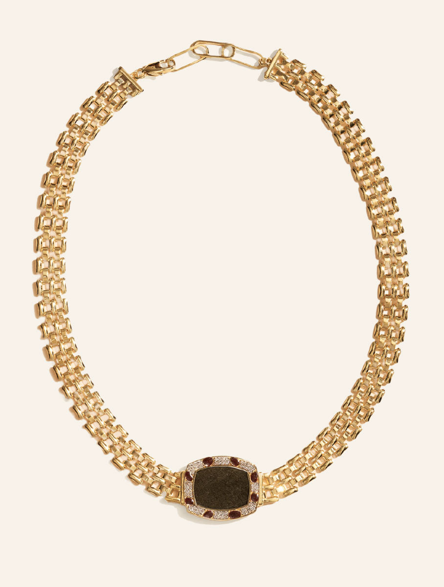 Ranee Necklace - Golden Obsidian