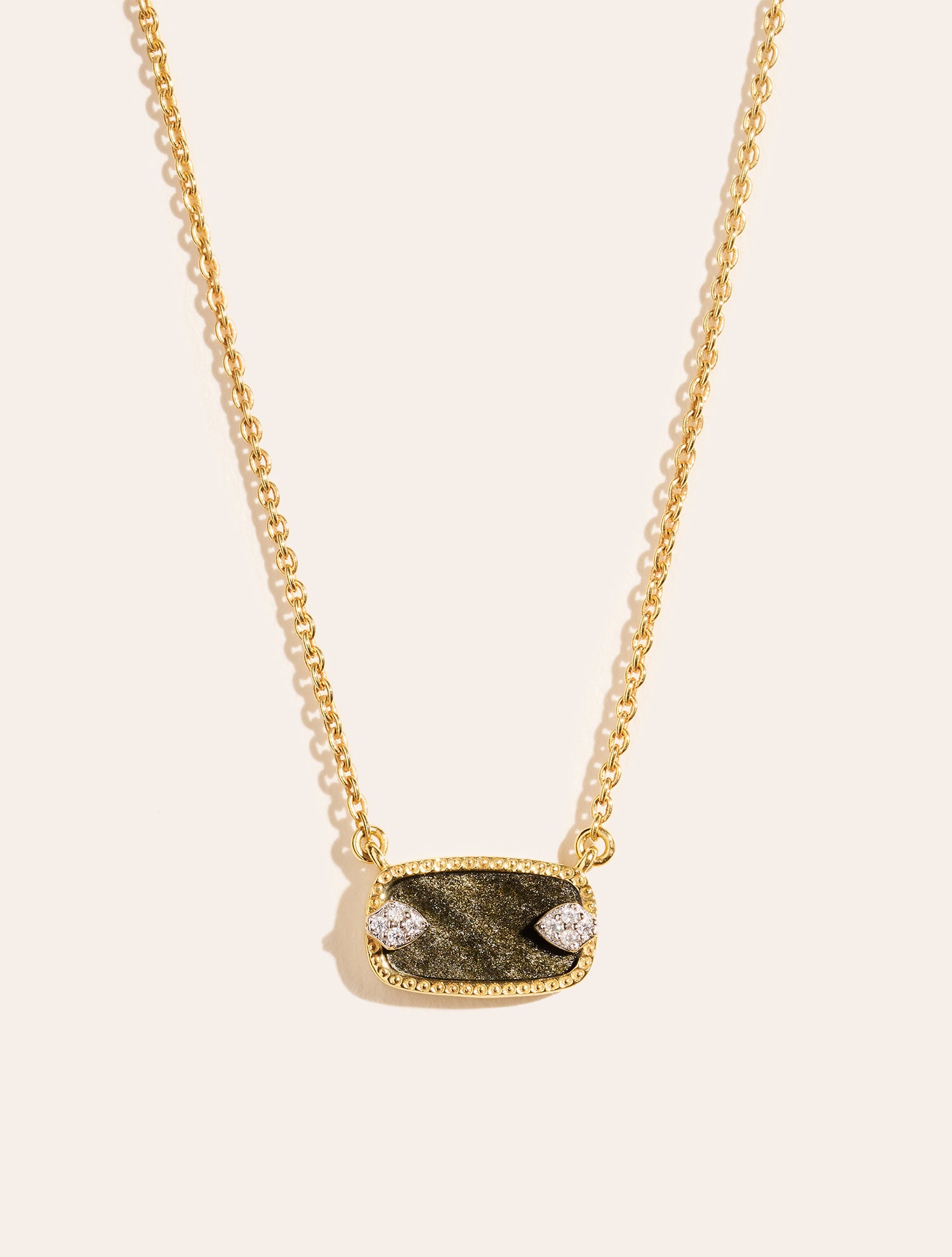 Collier Sangha - Obsidienne dorée