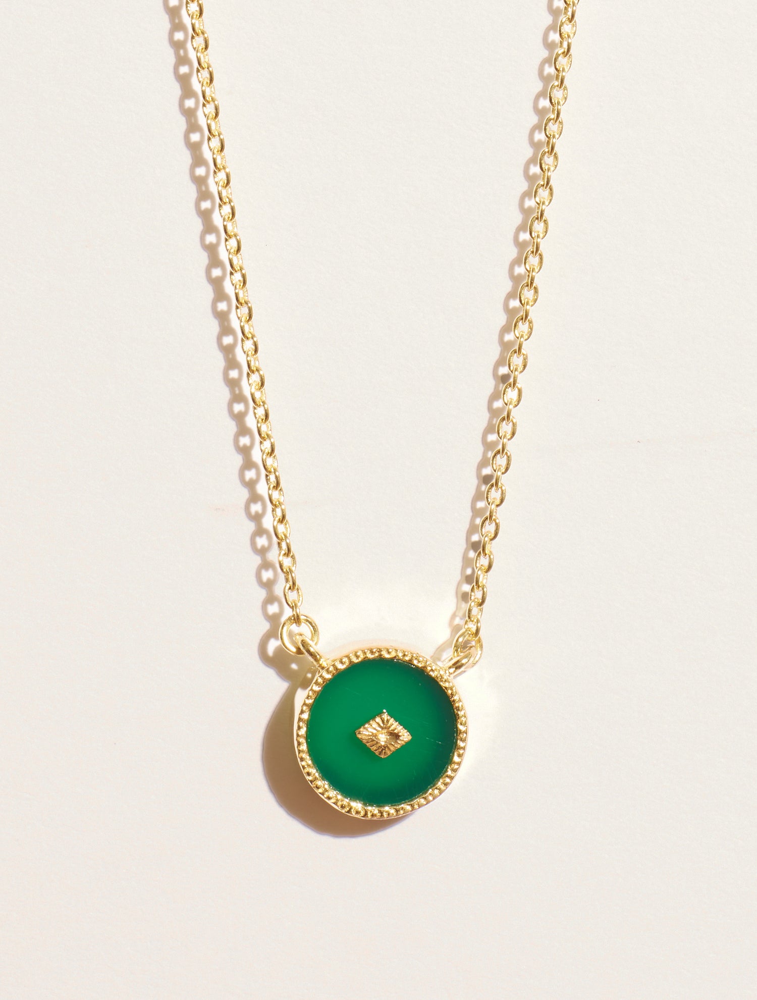 Sanja Necklace - Green Onyx