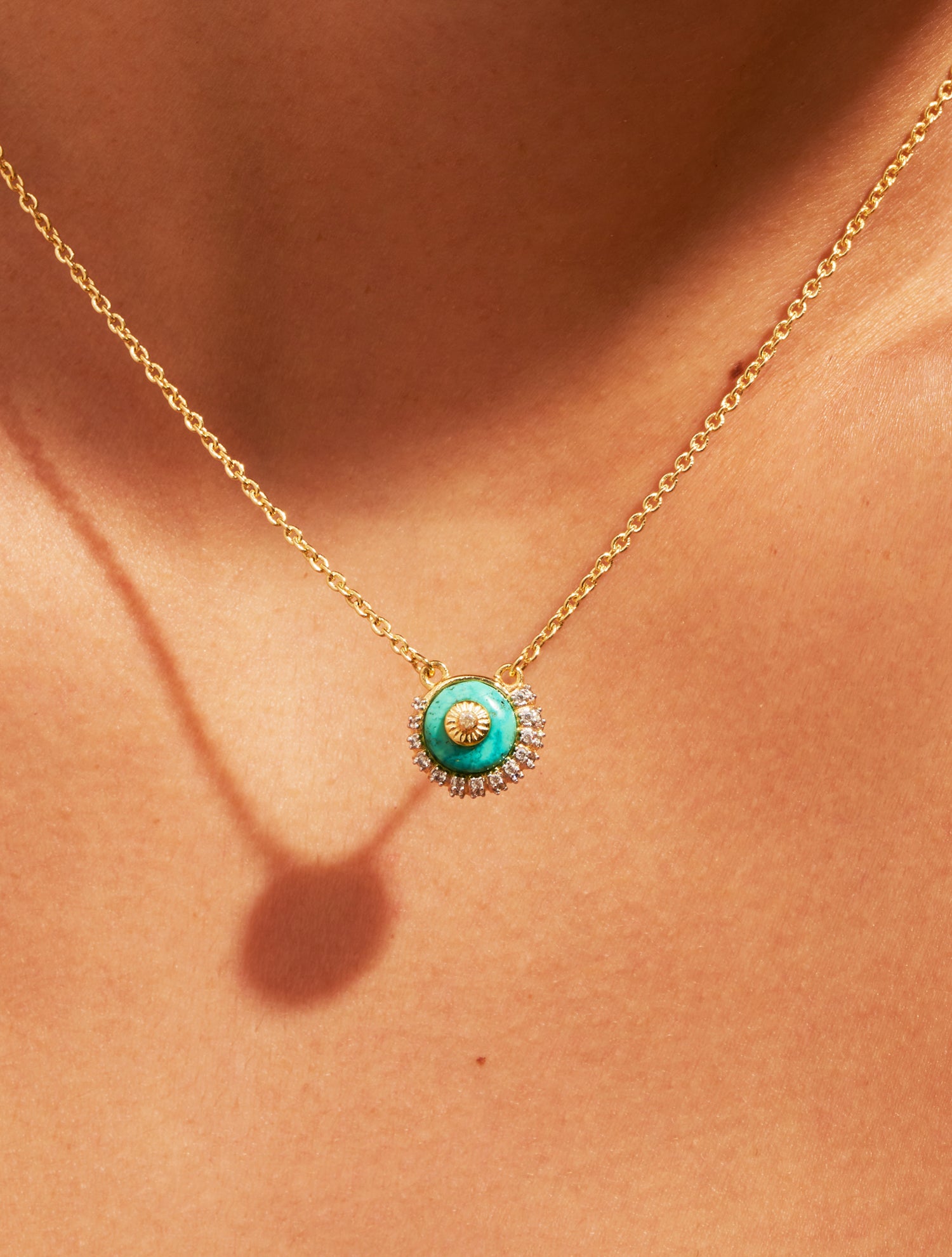 Shell necklace - Turquoise