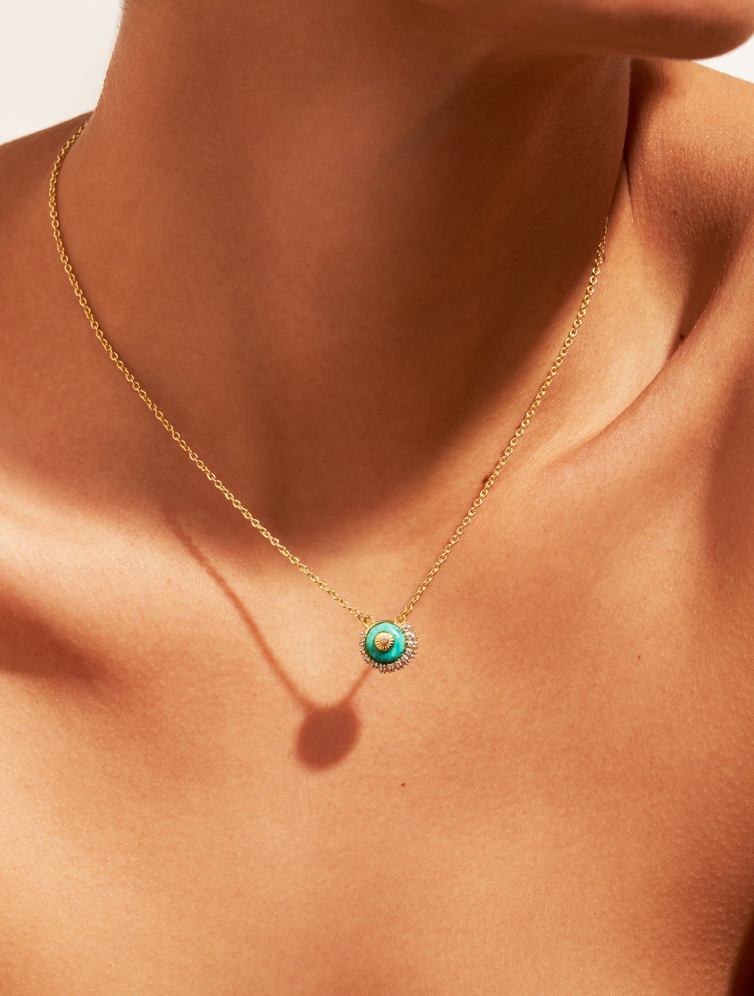 Shell necklace - Turquoise