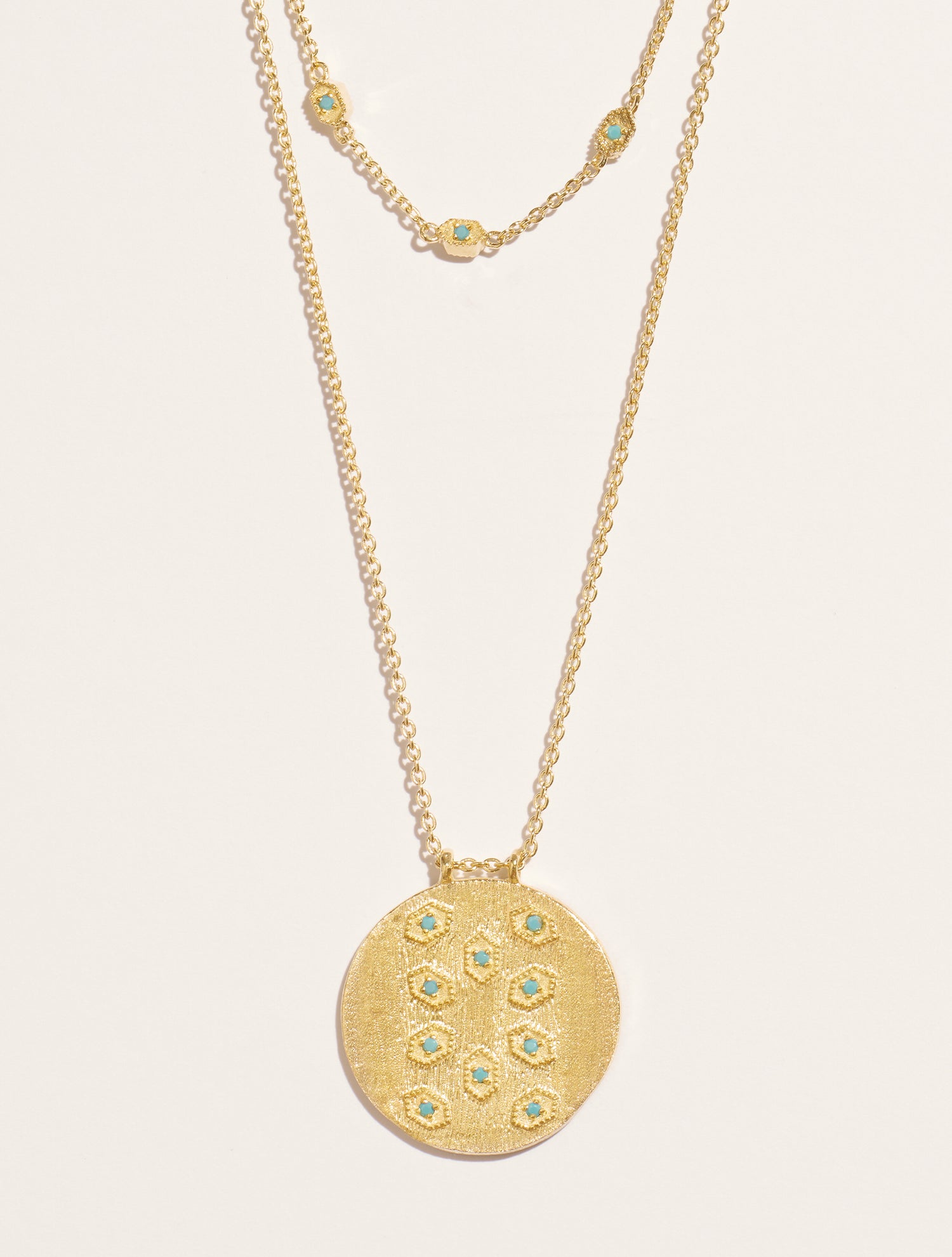 Collier Tara - Zircons Turquoise