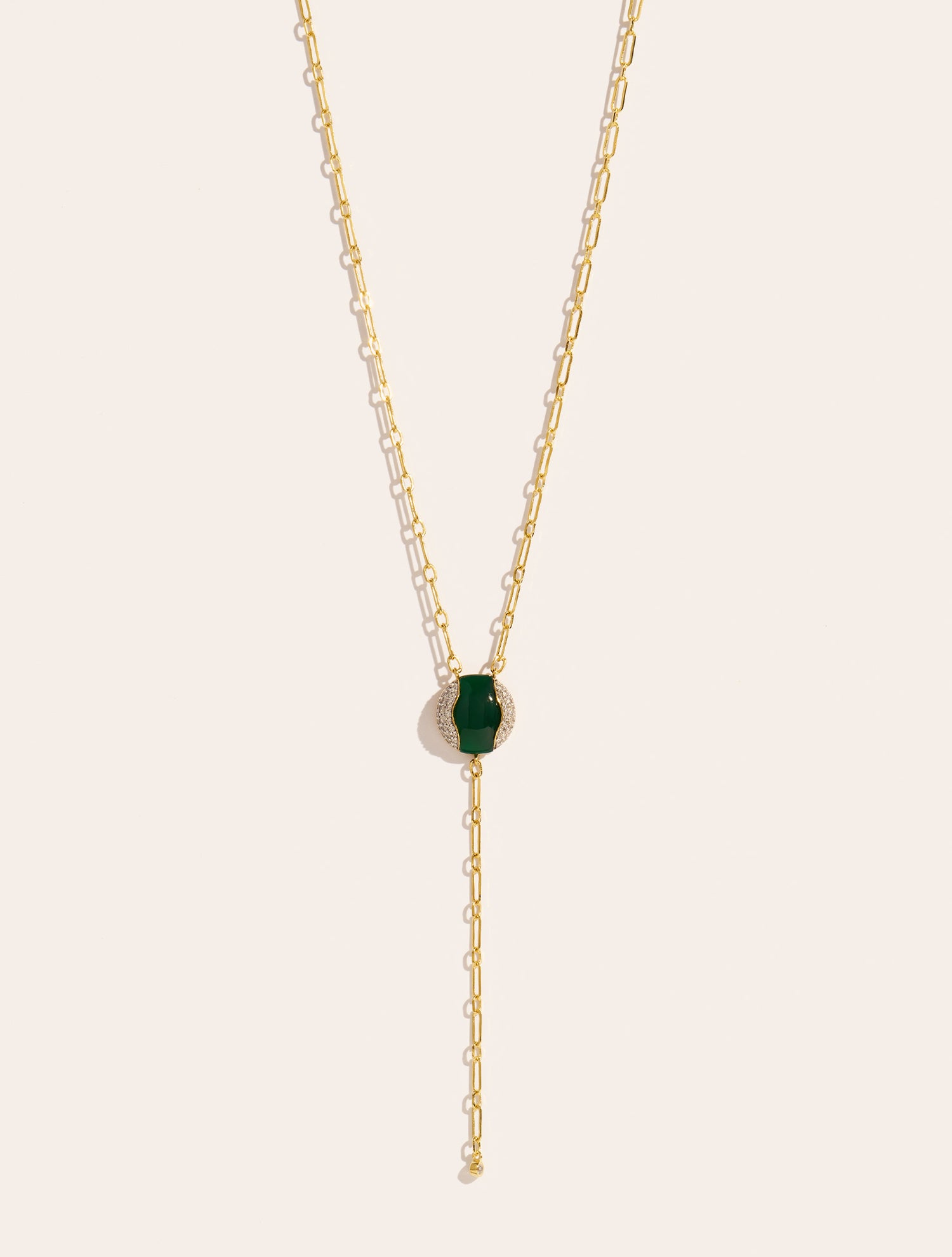 Vertige Necklace - Green Onyx