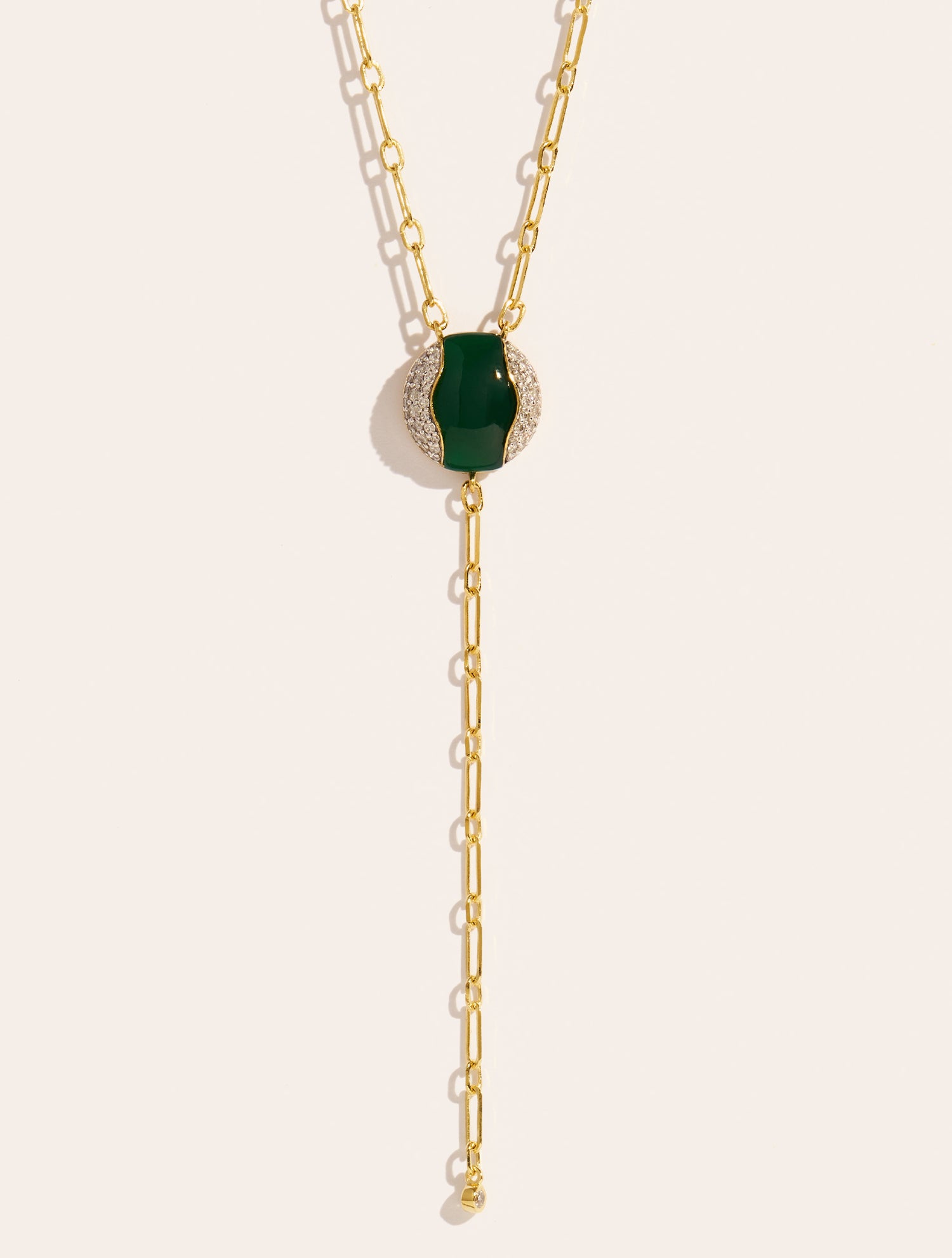 Vertige Necklace - Green Onyx