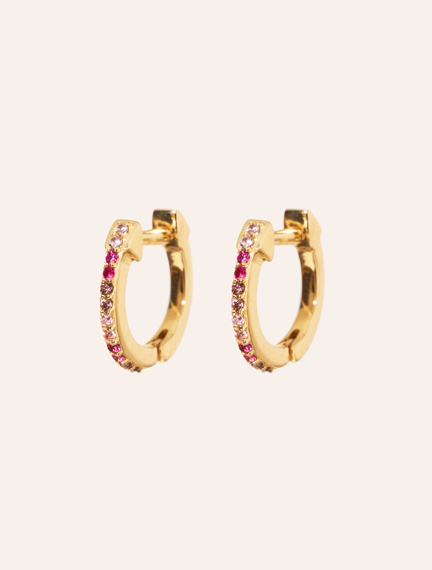 Créoles Rheya - Zircons roses