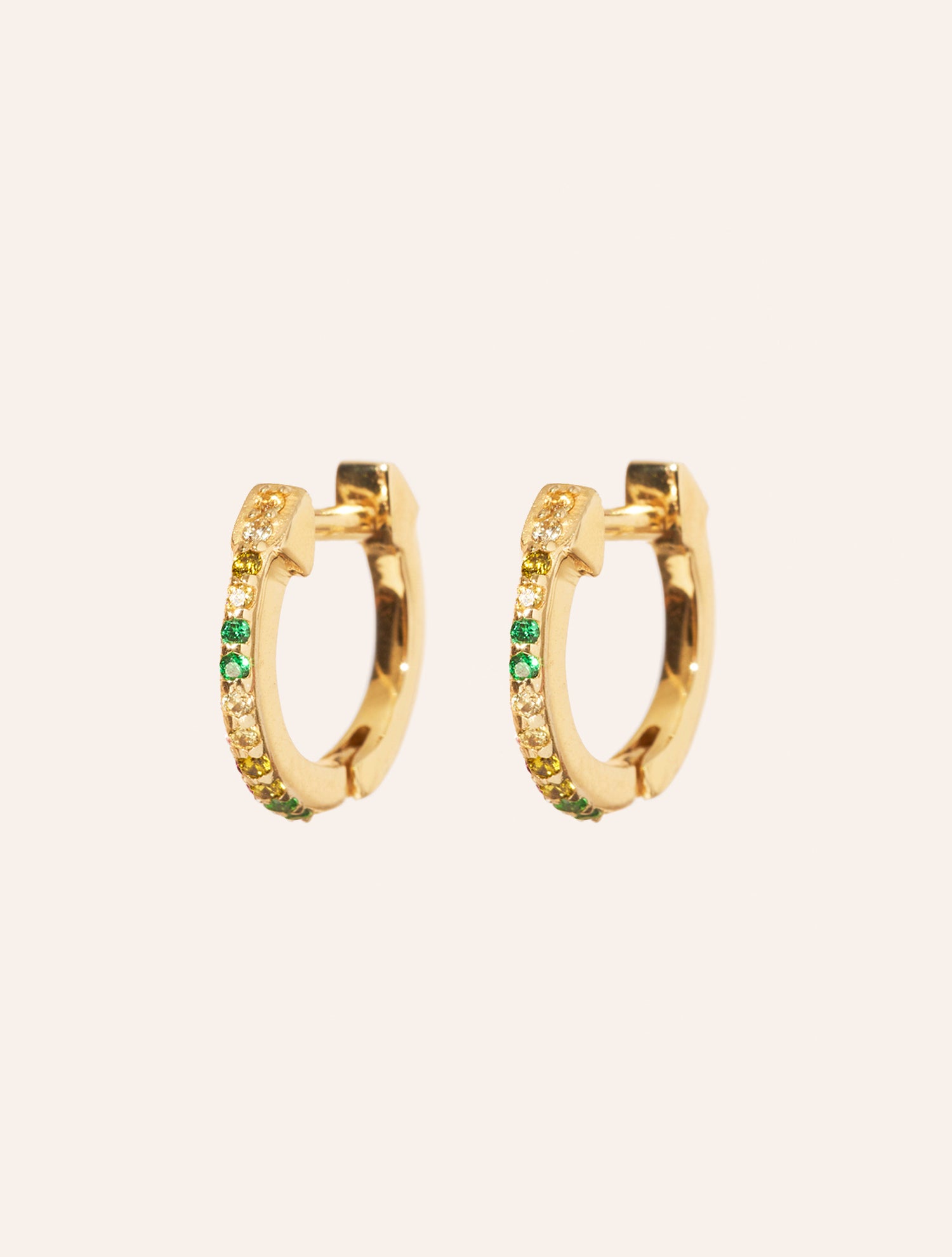 Créoles Rheya - Zircons verts