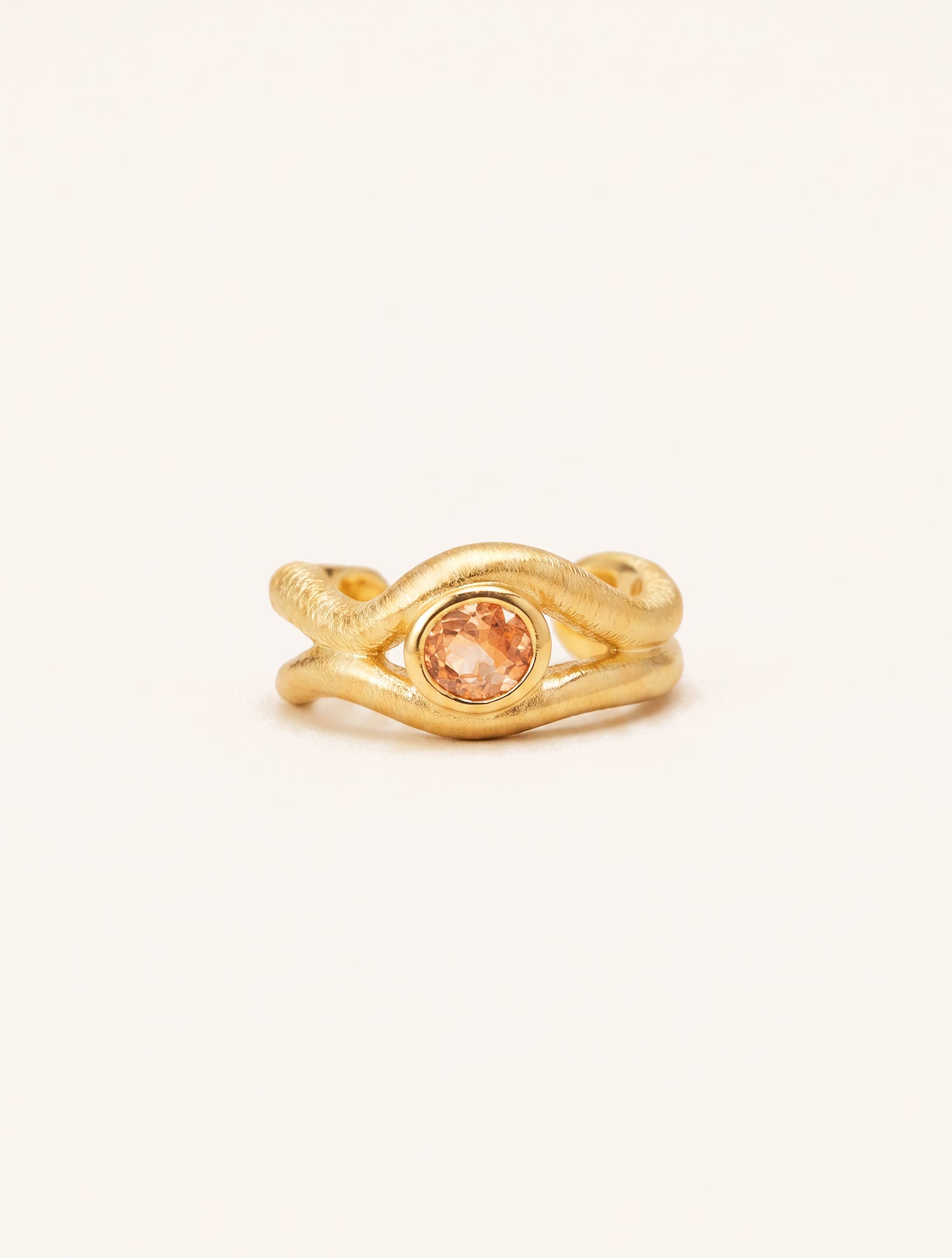 Earcuff - Quartz coloré champagne - Riviera