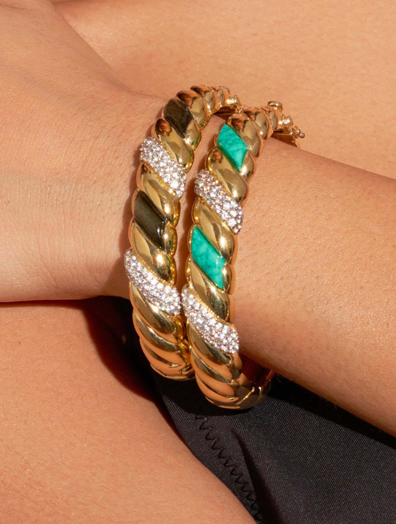 Jonc Amenza - Obsidienne Dorée