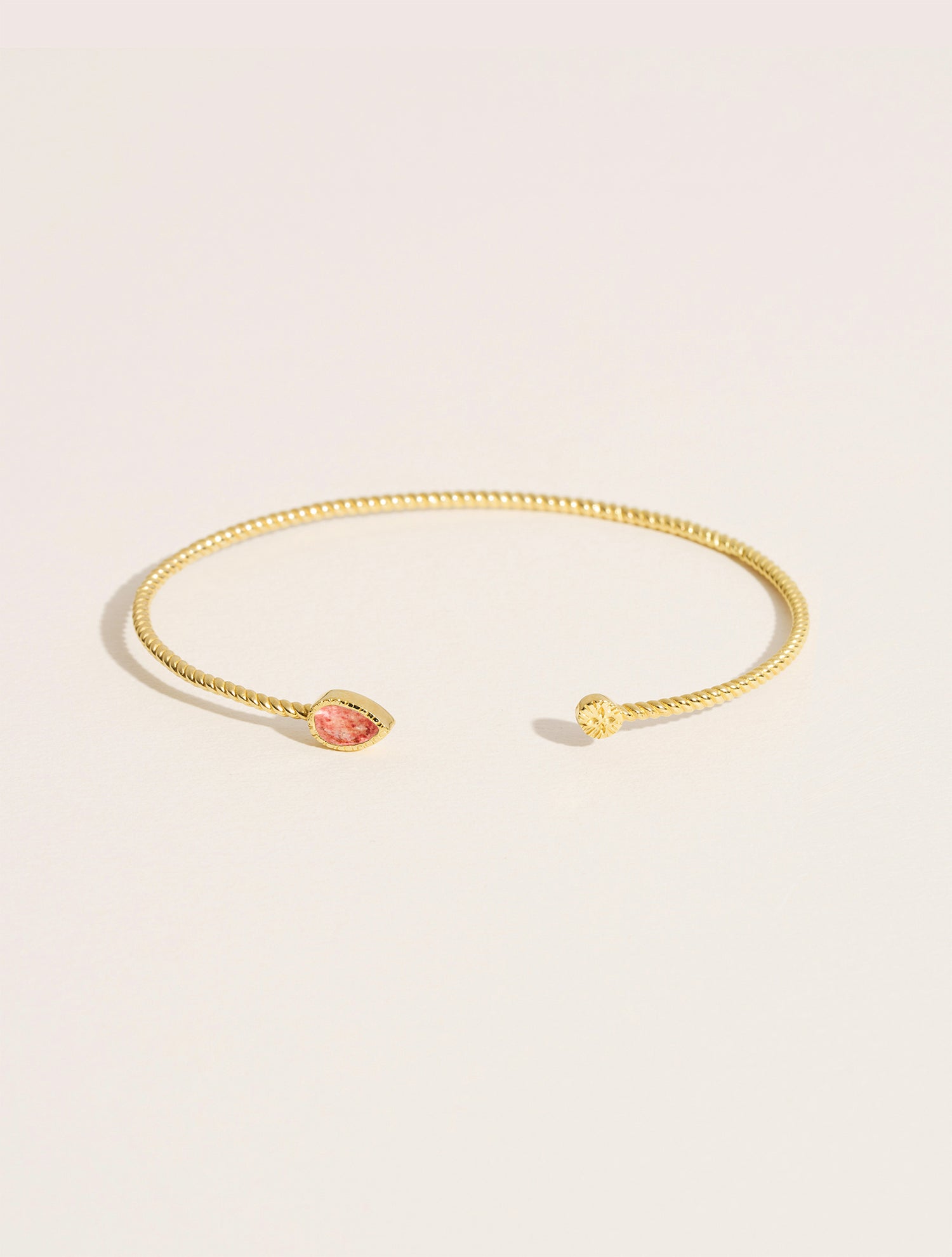 Jonc Bali - Quartz Fraise