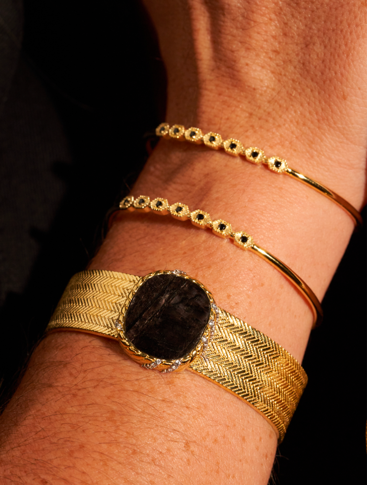 Jonc Dona - Onyx Texturé