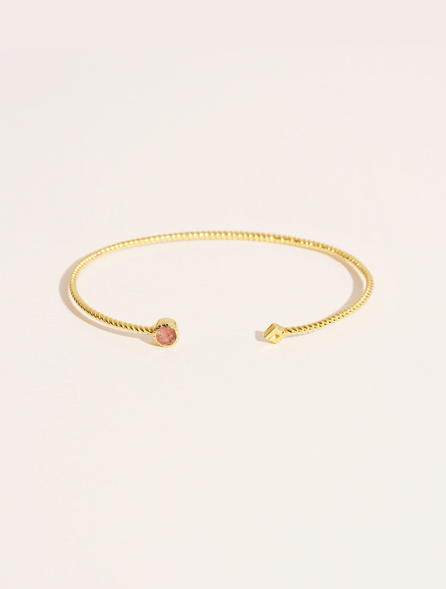 Jonc Livy - Quartz Fraise