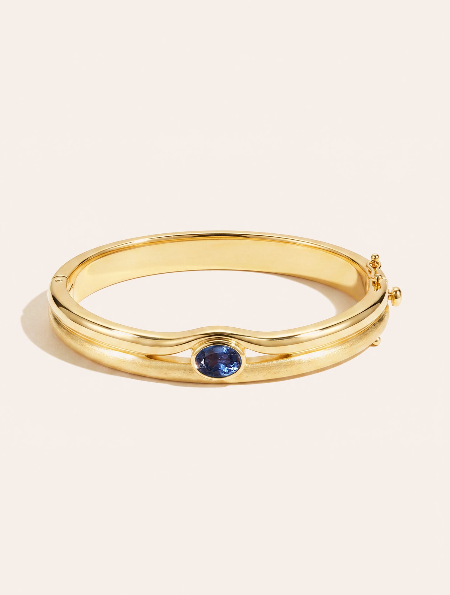 Jonc - Quartz coloré bleu foncé - Riviera
