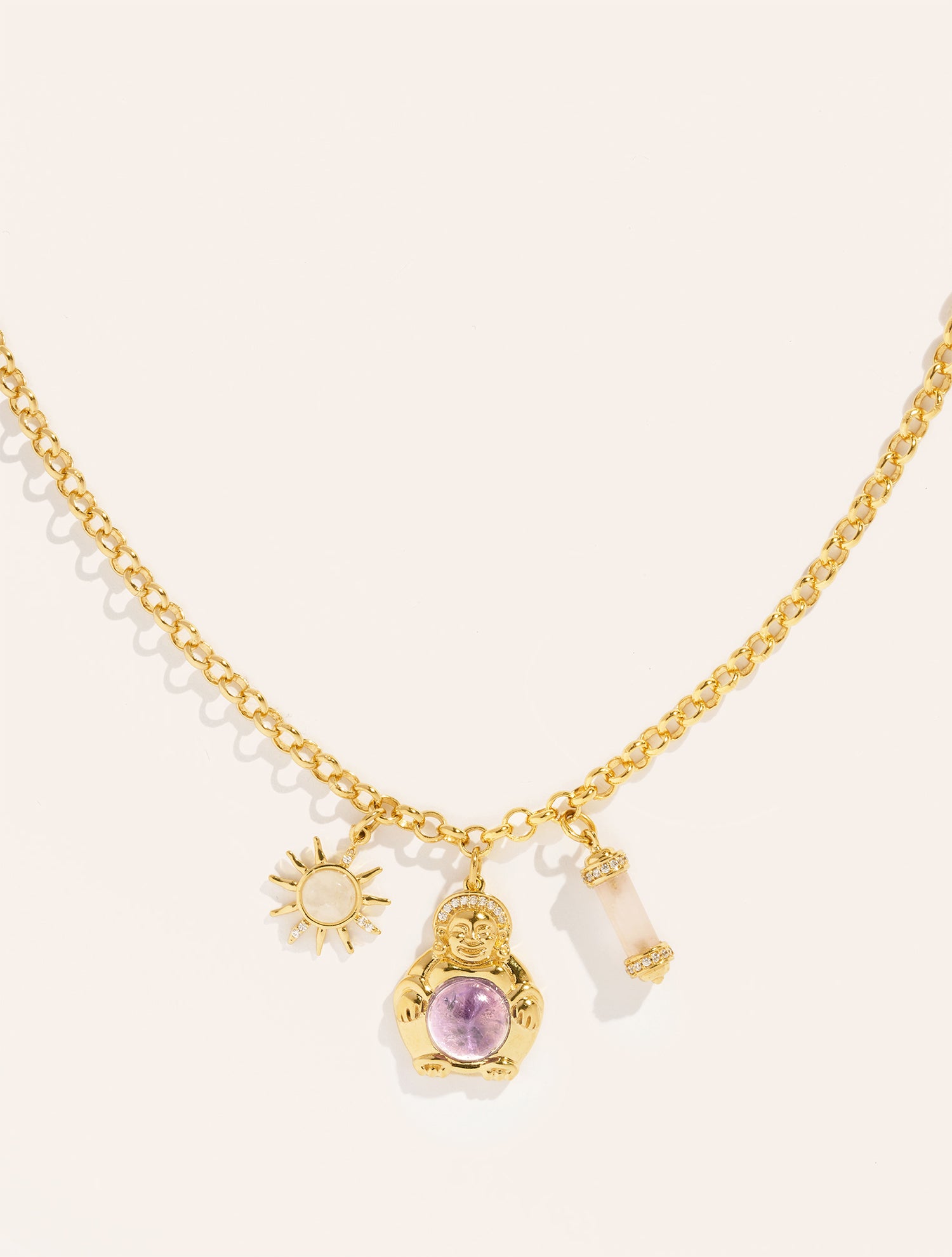 Collier L'Amulette Améthyste - Karine Le Marchand