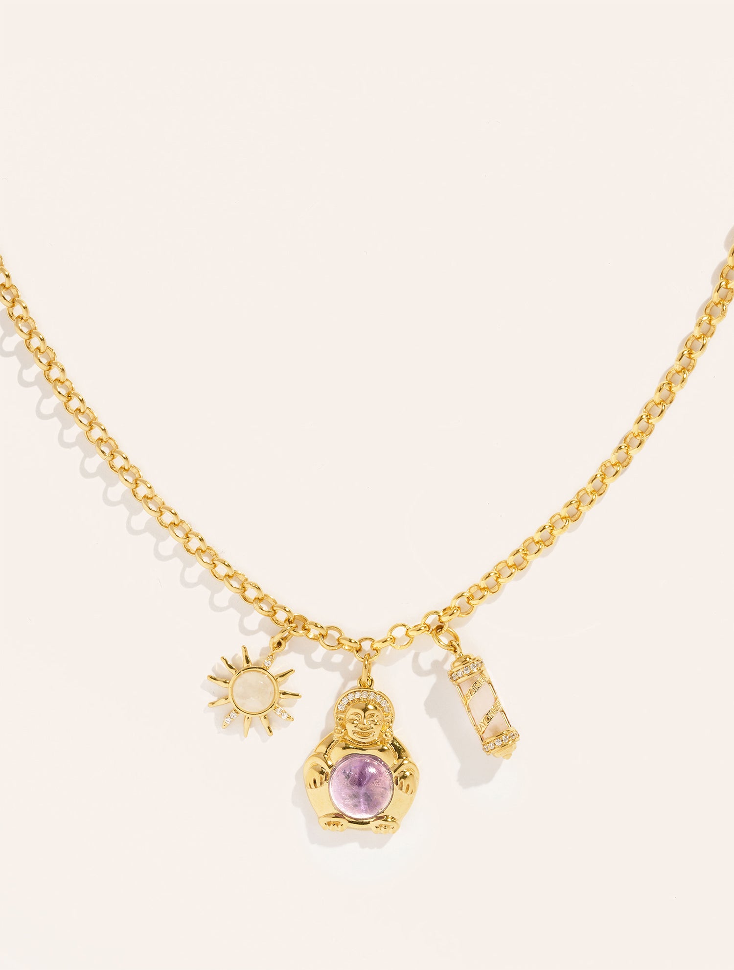 The Amethyst Amulet Necklace - Karine Le Marchand