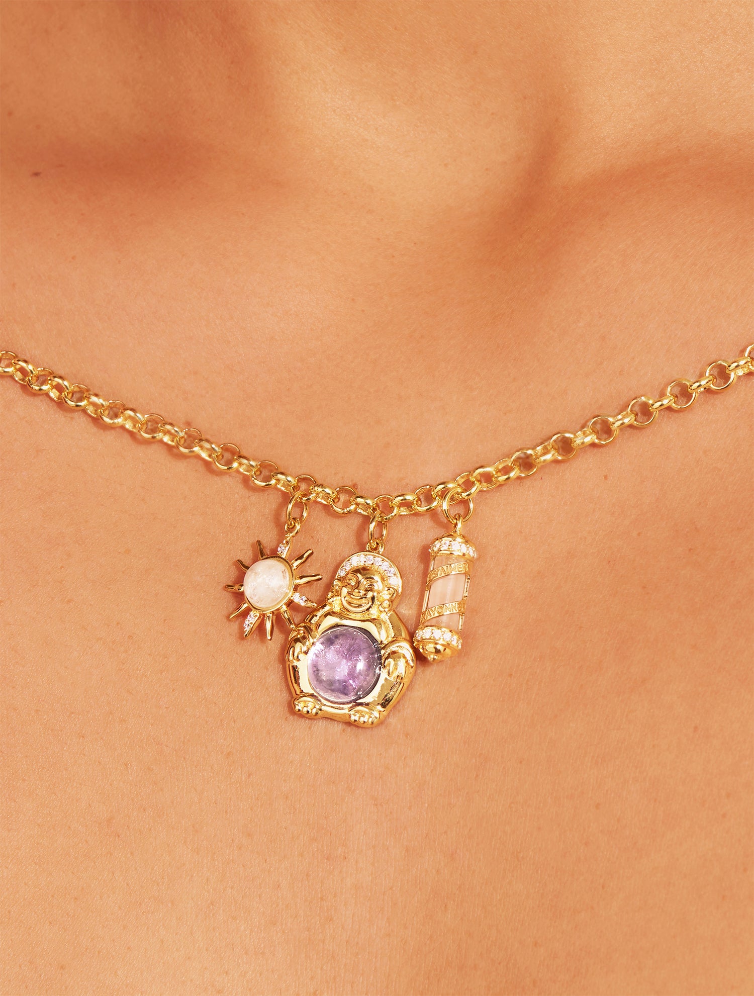 The Amethyst Amulet Necklace - Karine Le Marchand