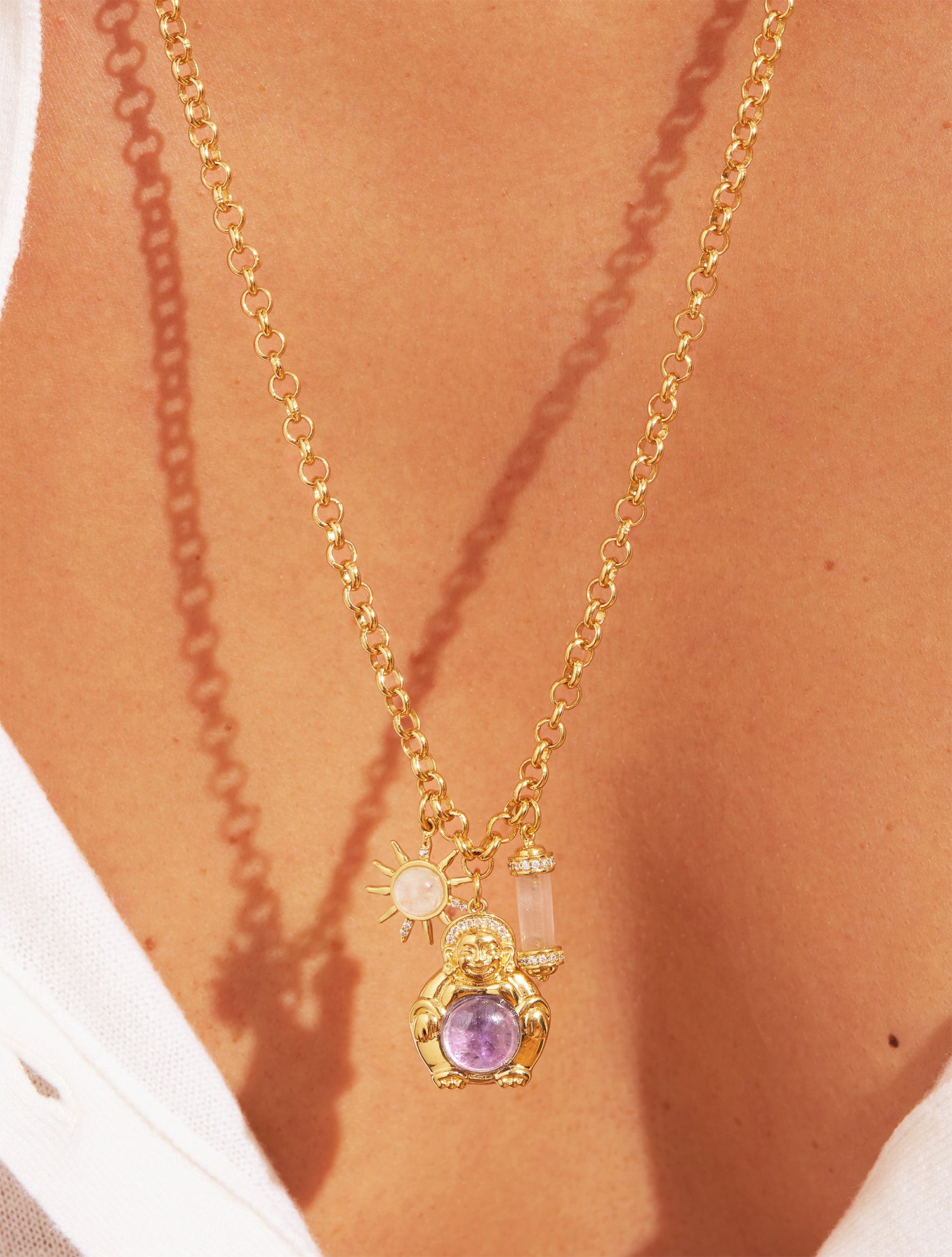 Collier L'Amulette Améthyste - Karine Le Marchand