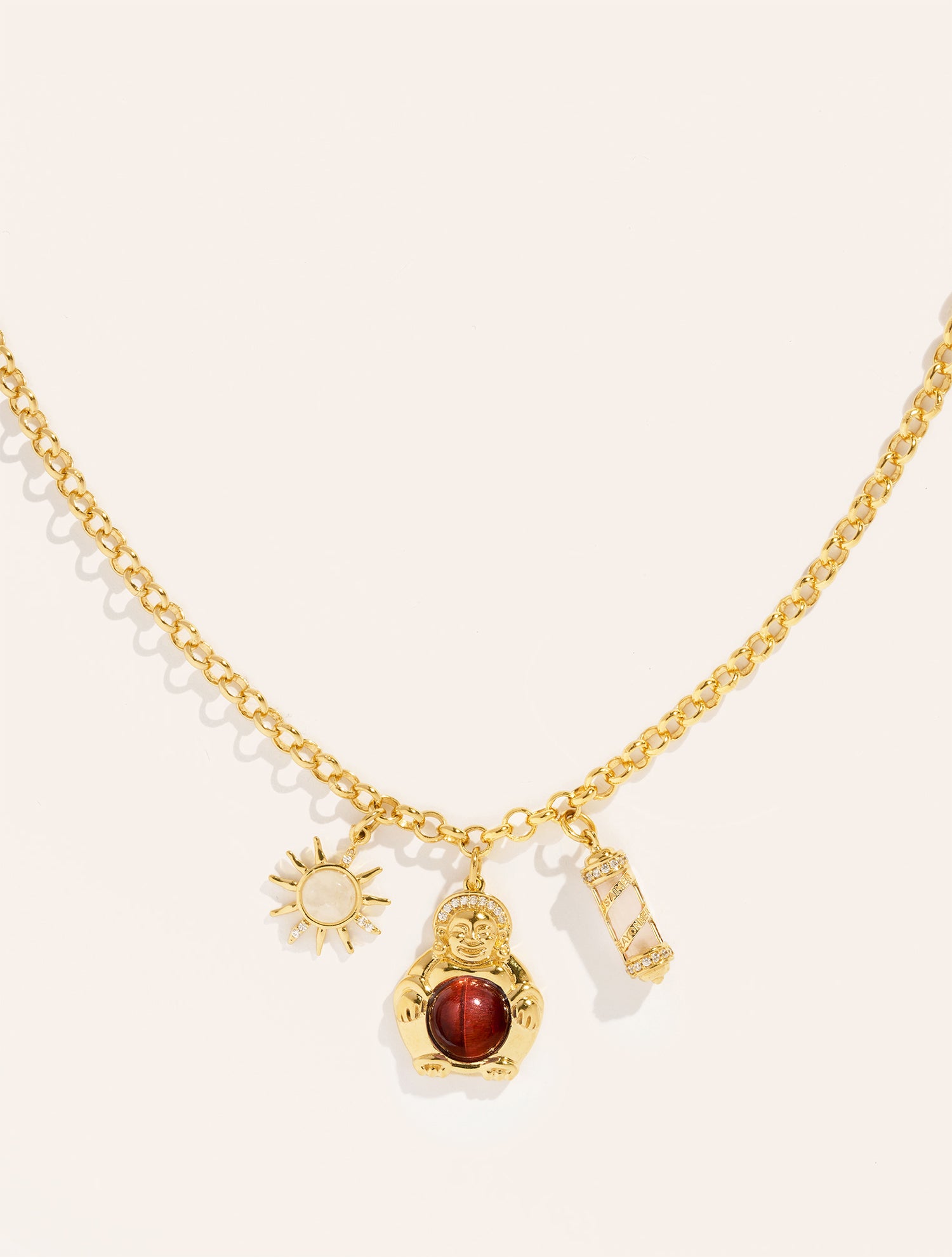 Tiger's Eye Amulet Necklace - Karine Le Marchand