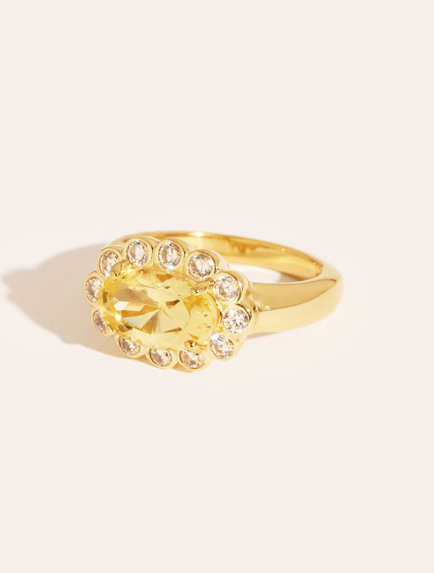 Pinky ring jaune - Soleil sauvage II