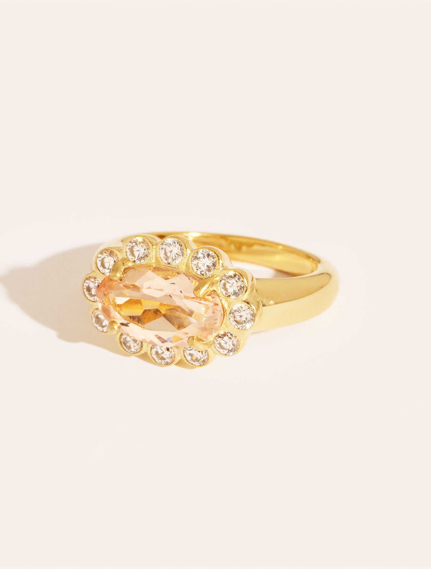 Pink pinky ring - Soleil sauvage II