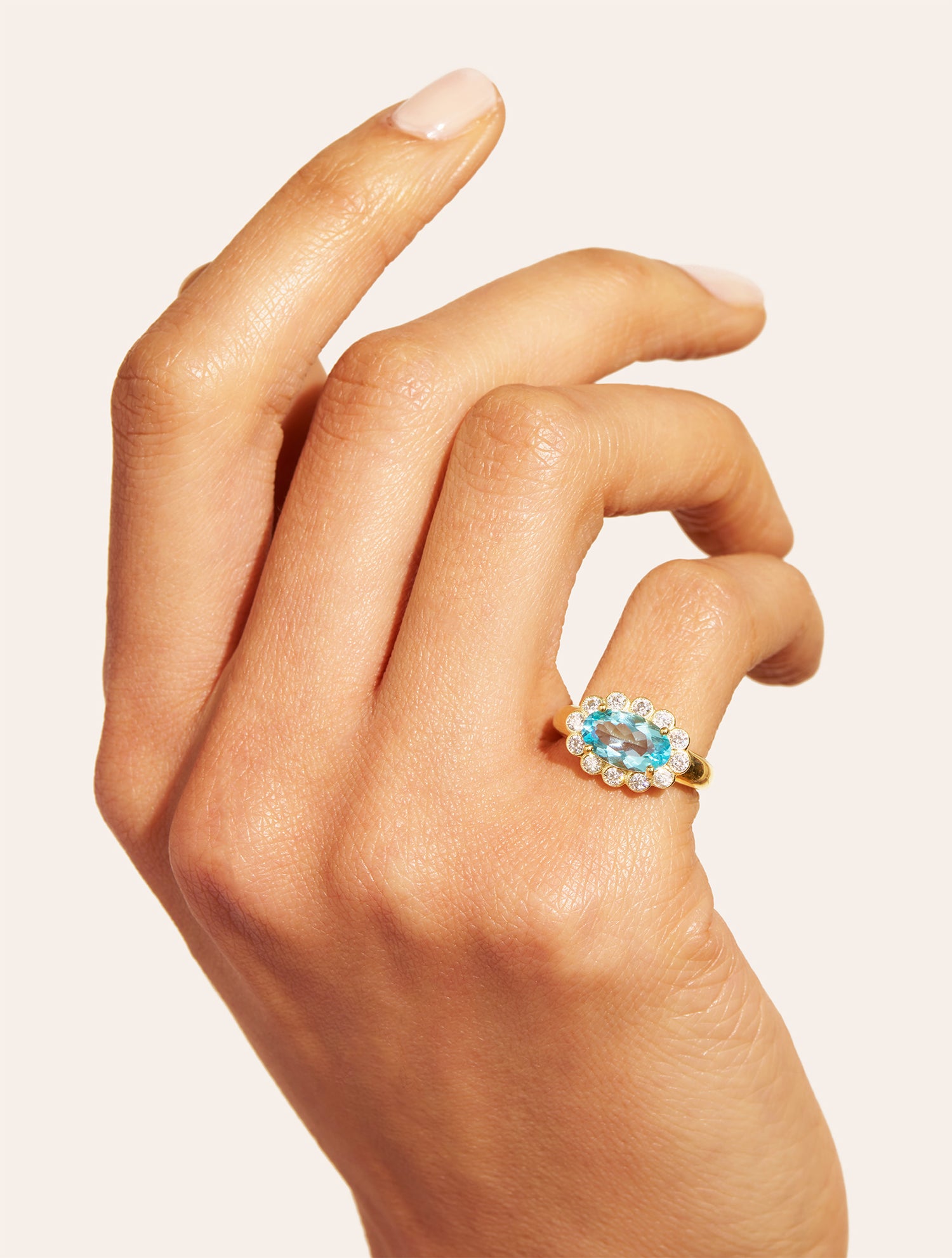 Blue Pinky Ring - Soleil sauvage II