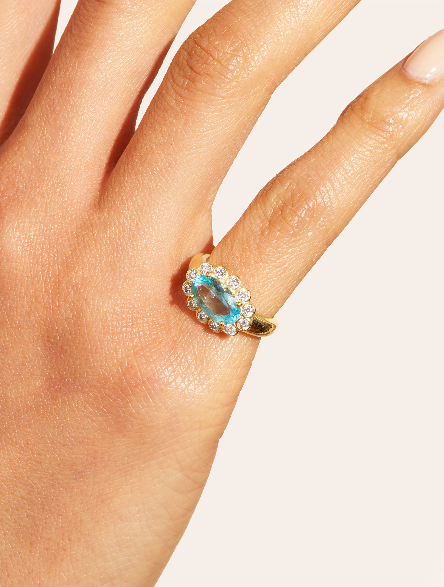 Blue Pinky Ring - Soleil sauvage II