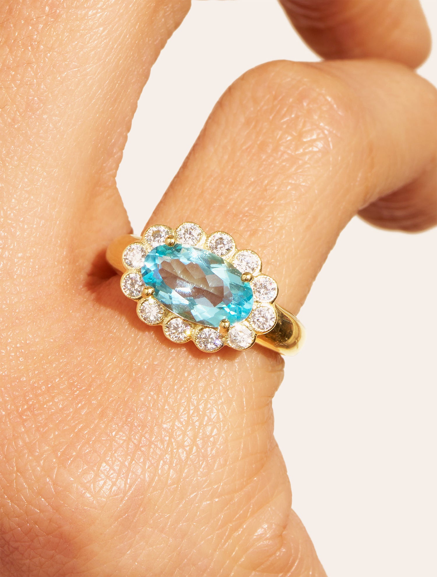 Blue Pinky Ring - Soleil sauvage II