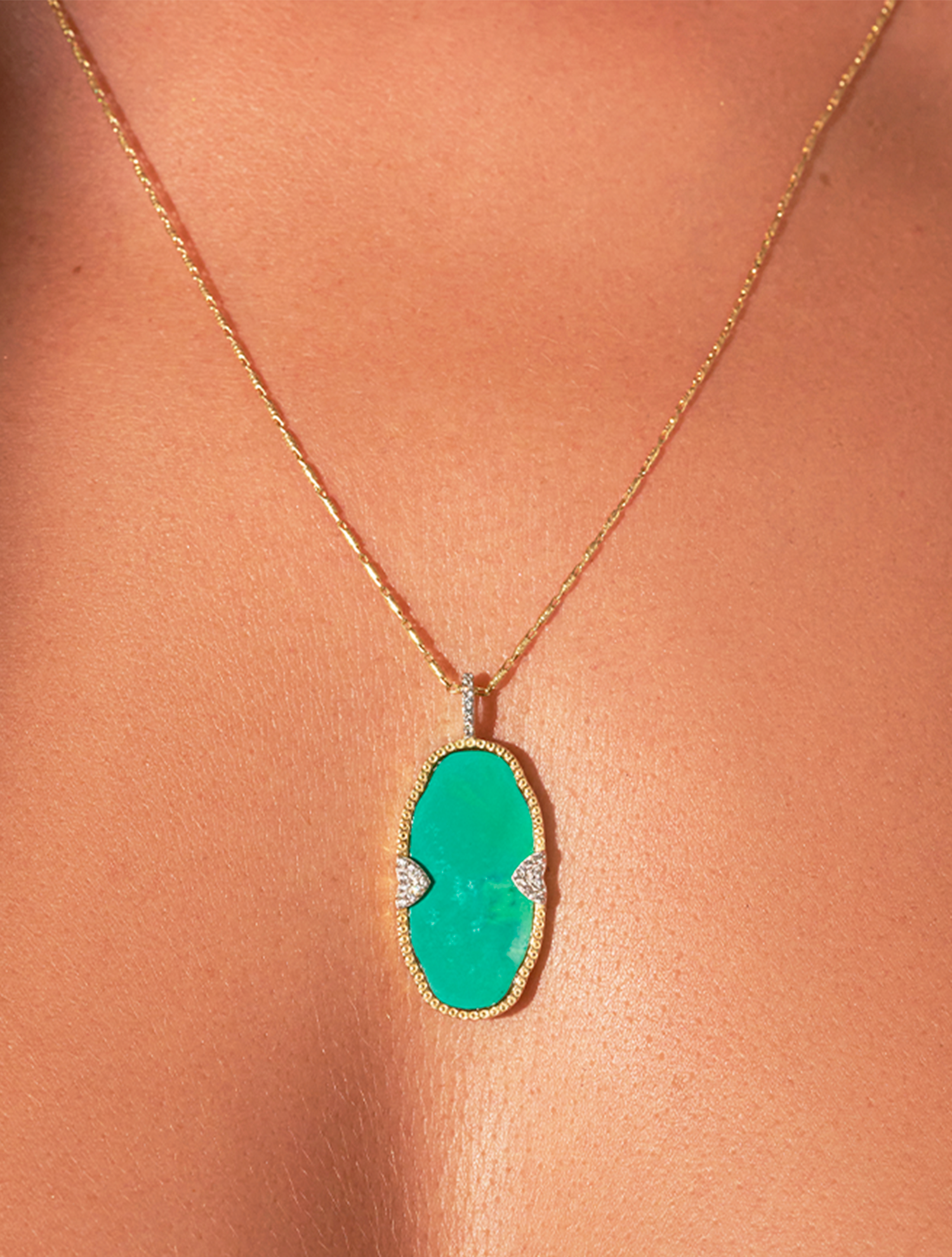 Sautoir Belize - Turquoise