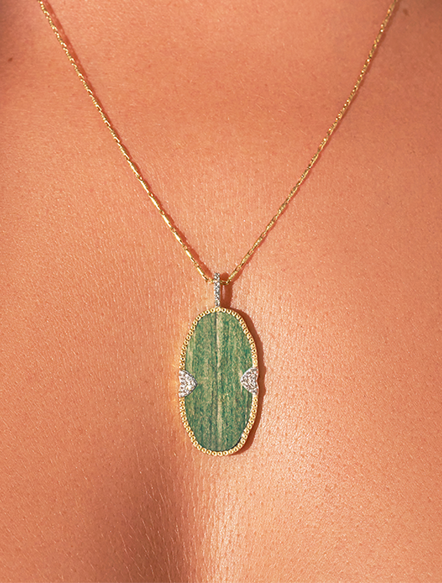Sautoir Belize - Aventurine
