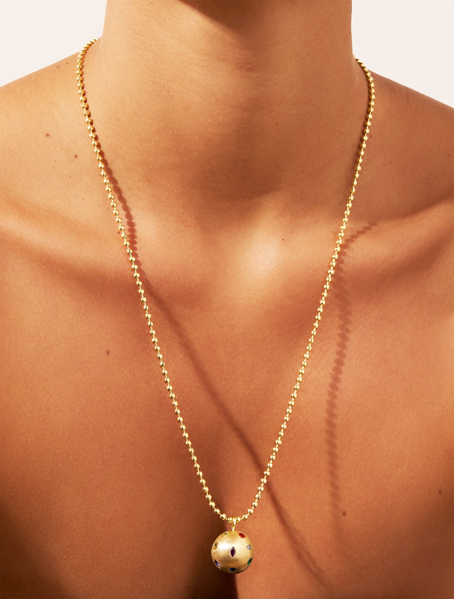 Sautoir Rivière - Zircons multicolores