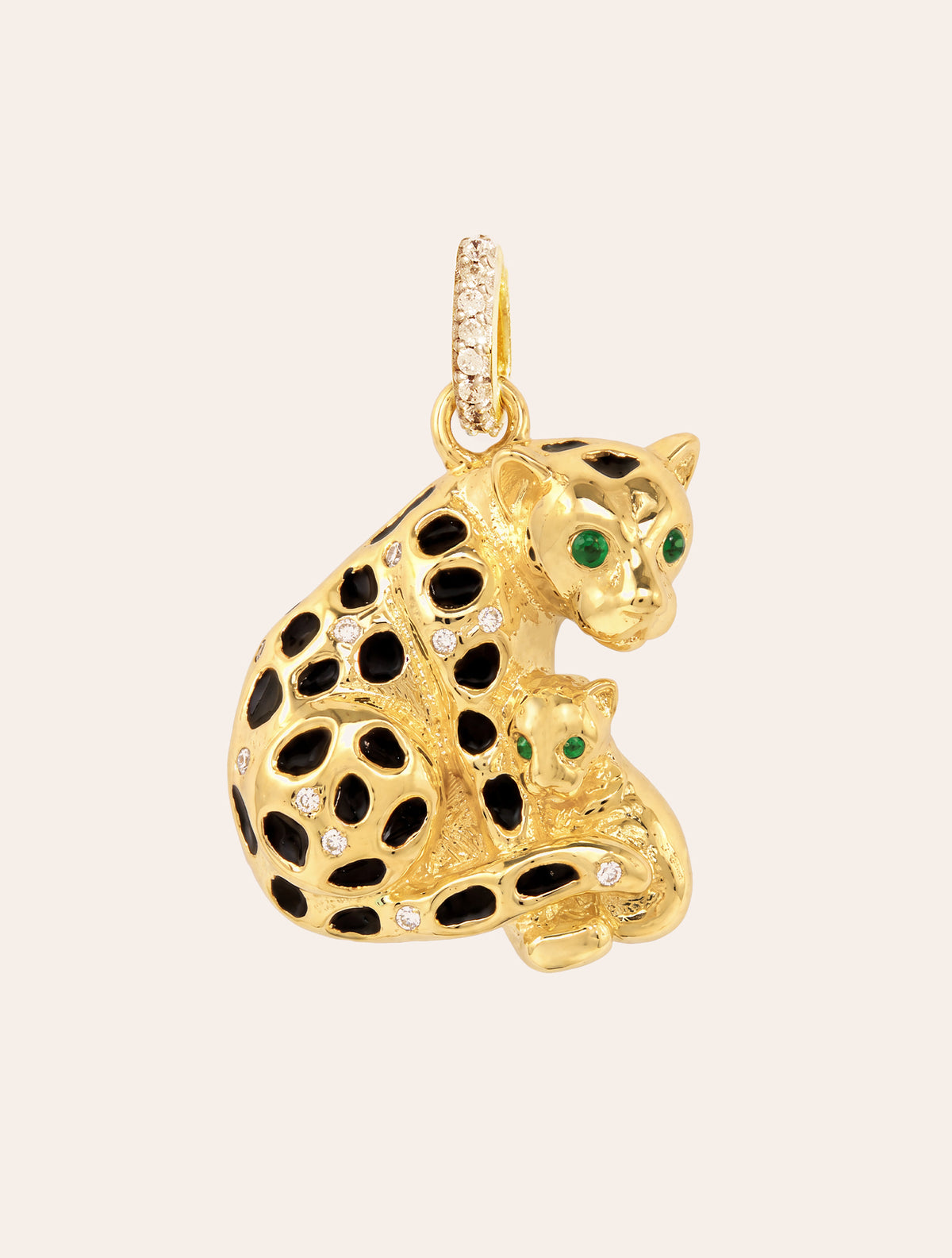 Pendentif Toteme - Panthère - blanc