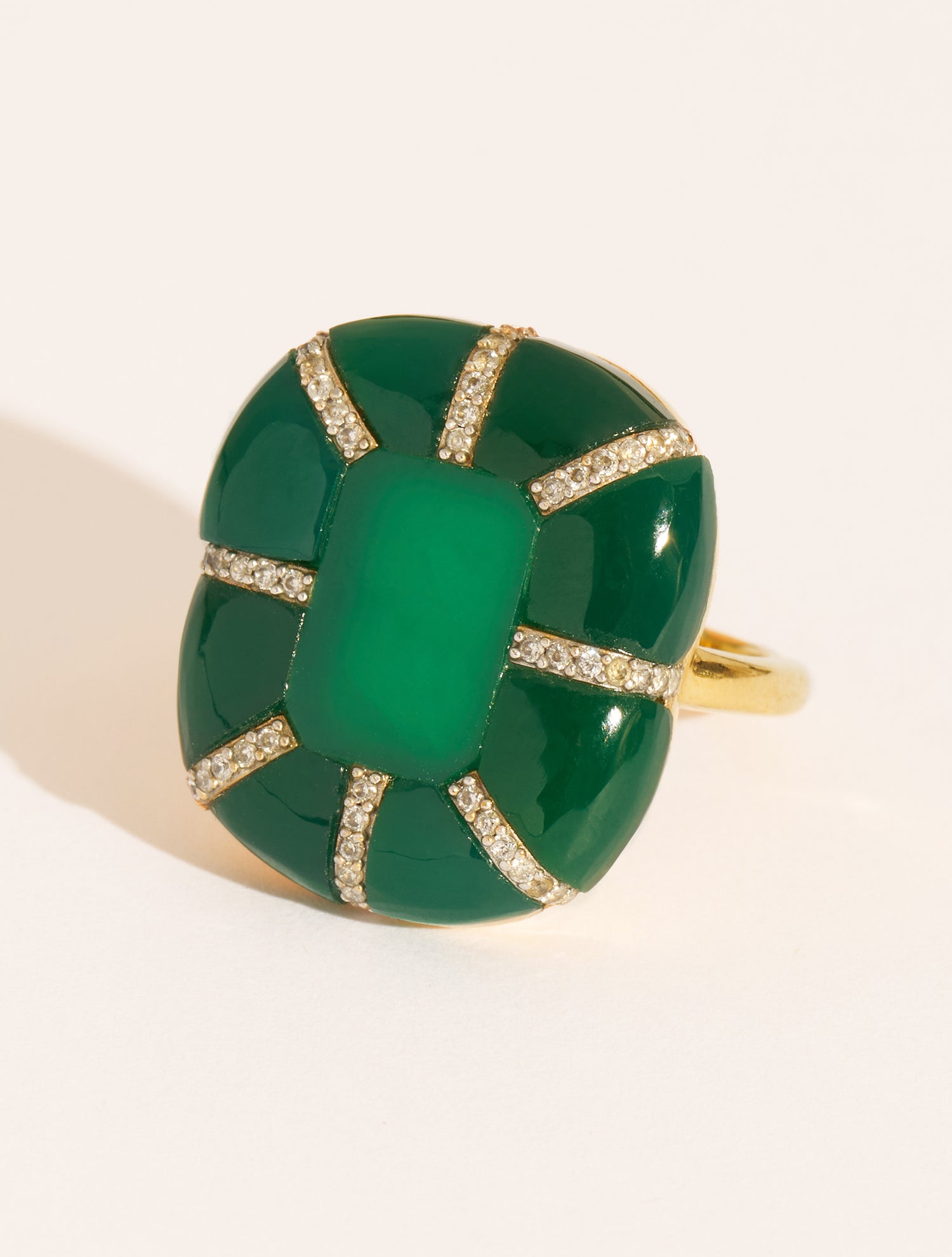 Bague Reem - Onyx Vert