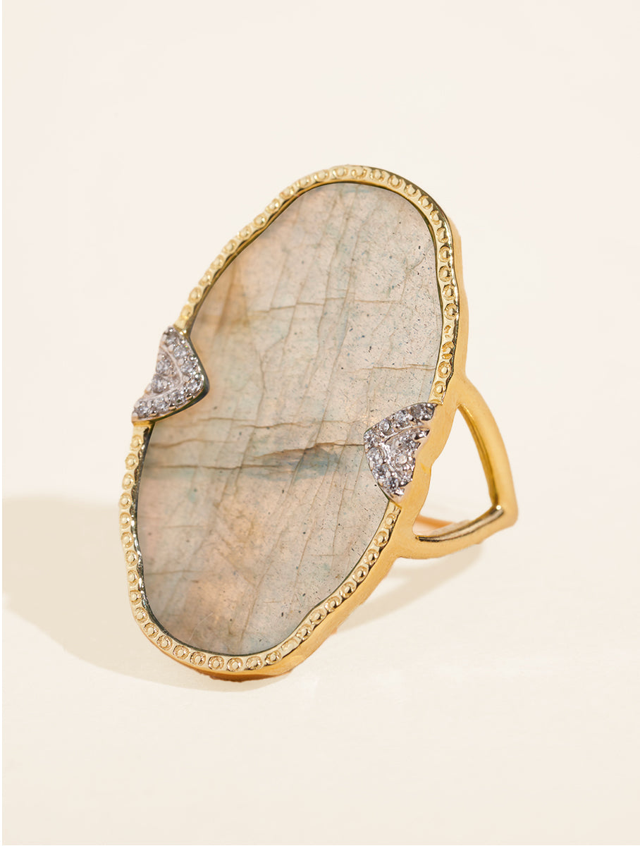 Belize Ring - Labradorite