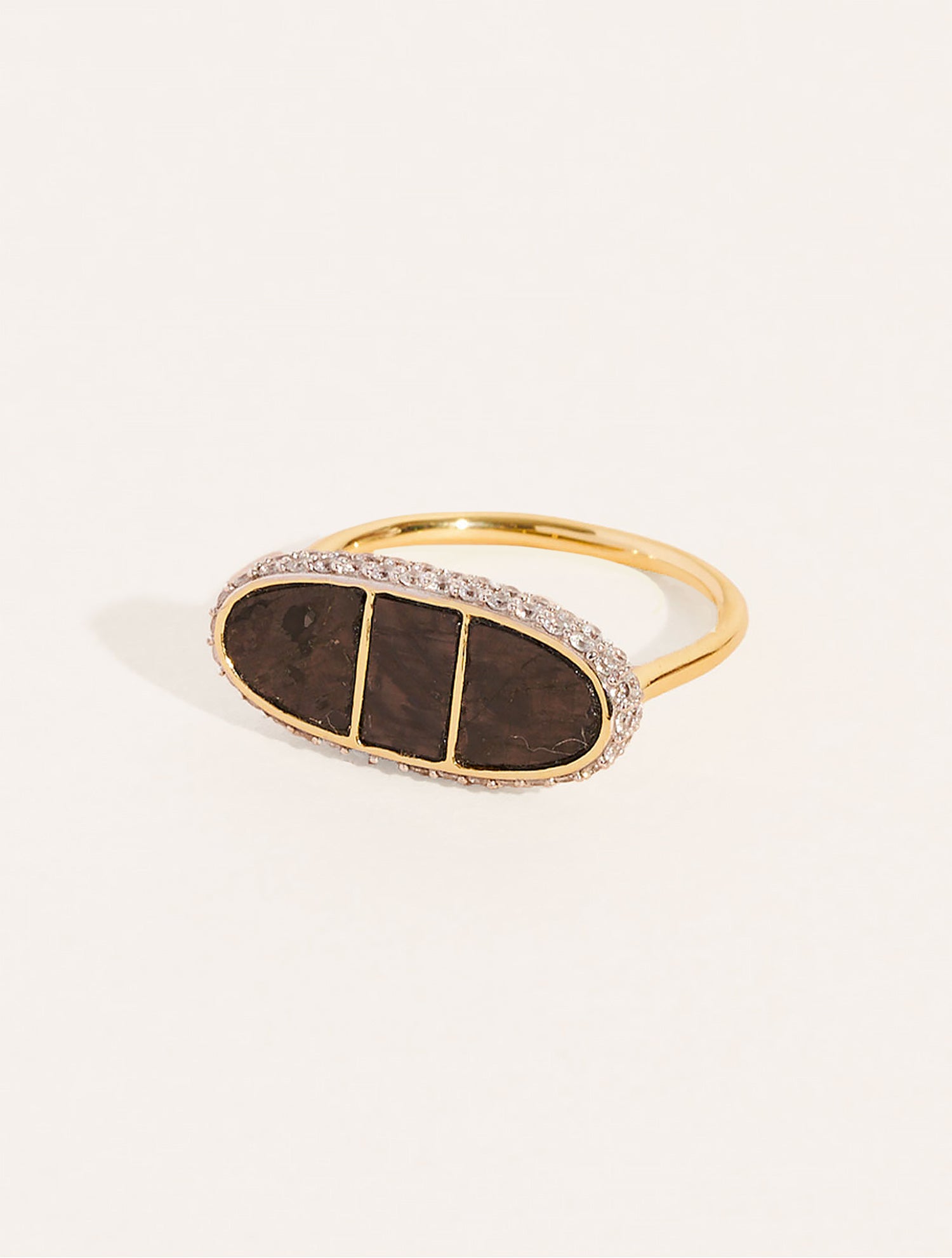 Bague Izy 1 - Onyx Texturé
