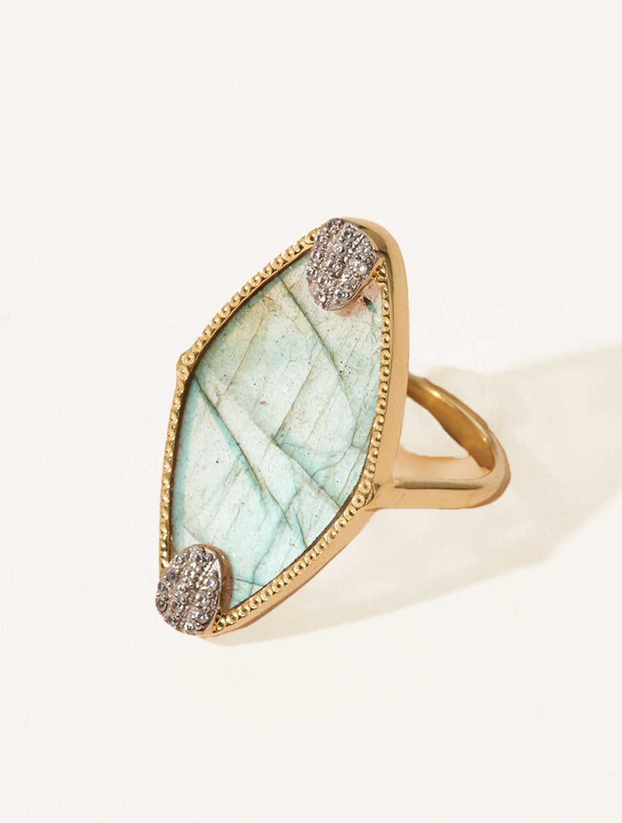 Bague Mayan - Labradorite