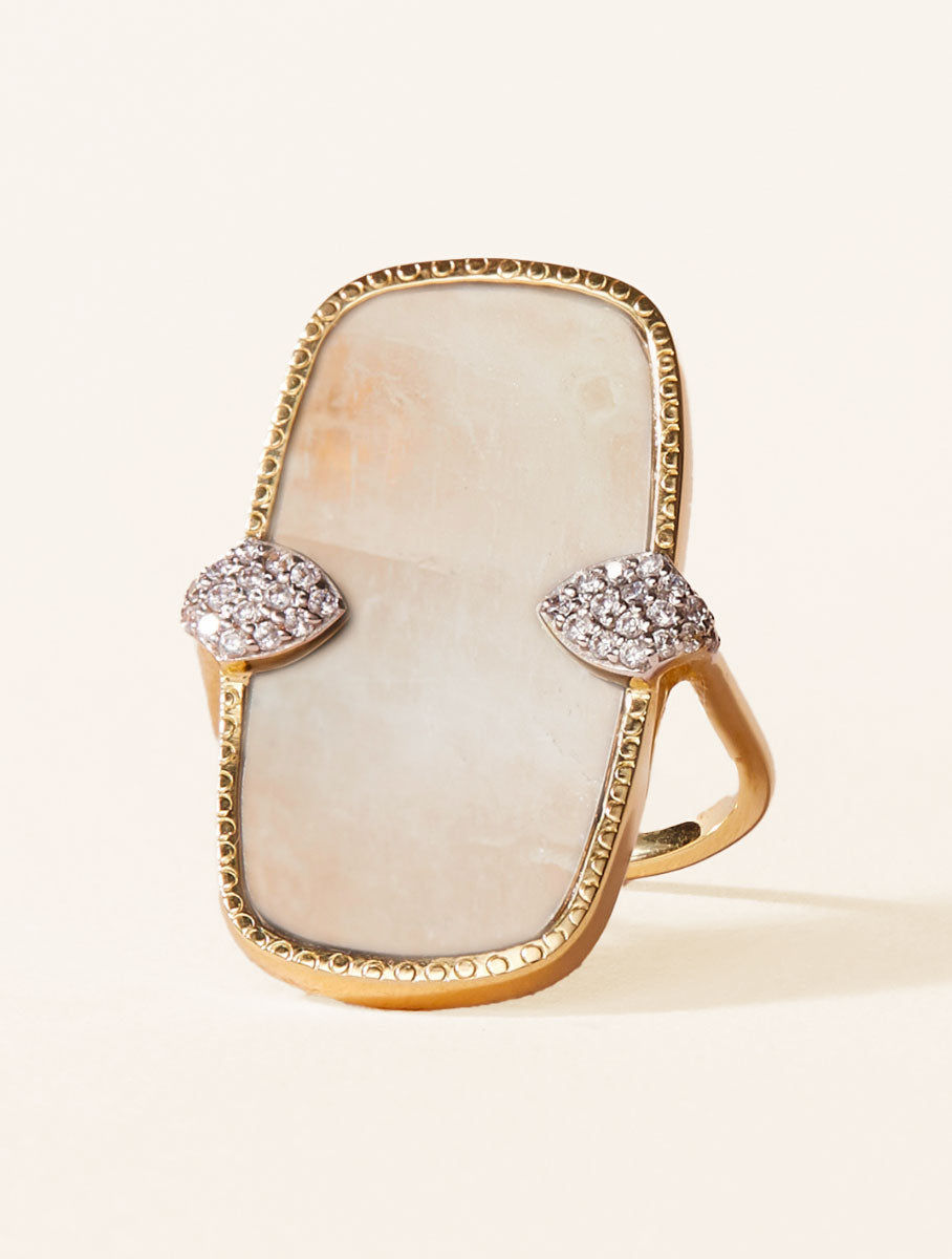 Bague Sangha - Pierre de Lune