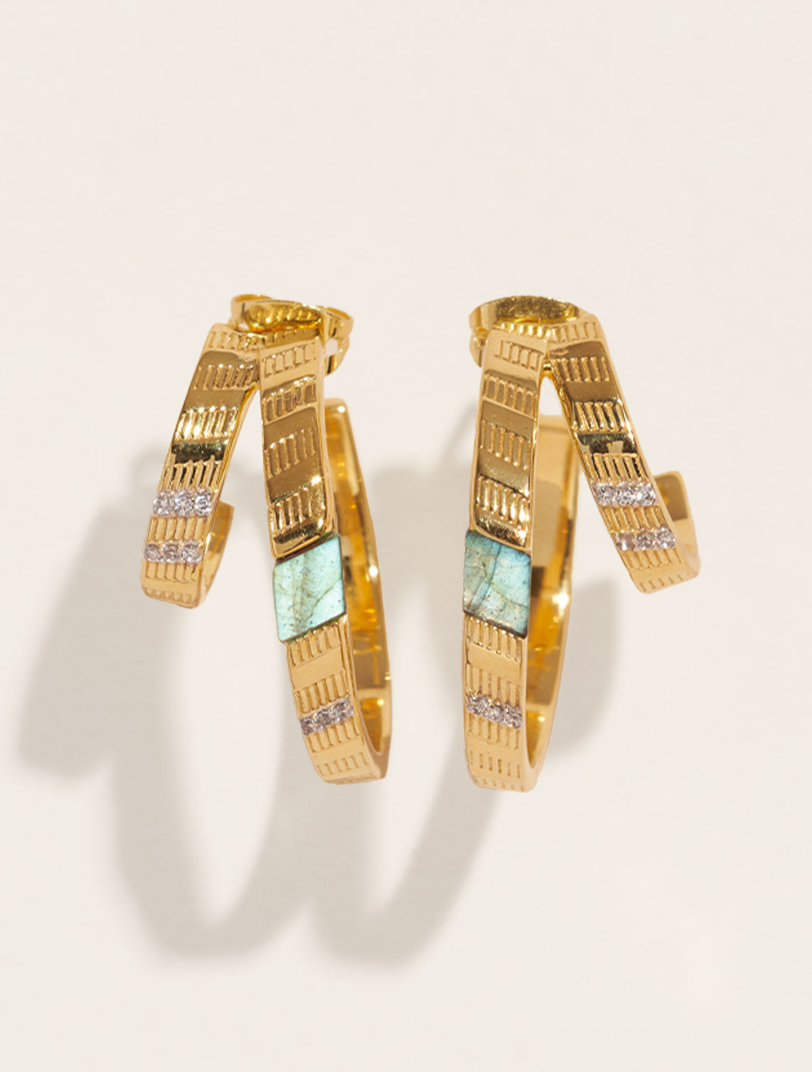 Dona Earrings - Labradorite