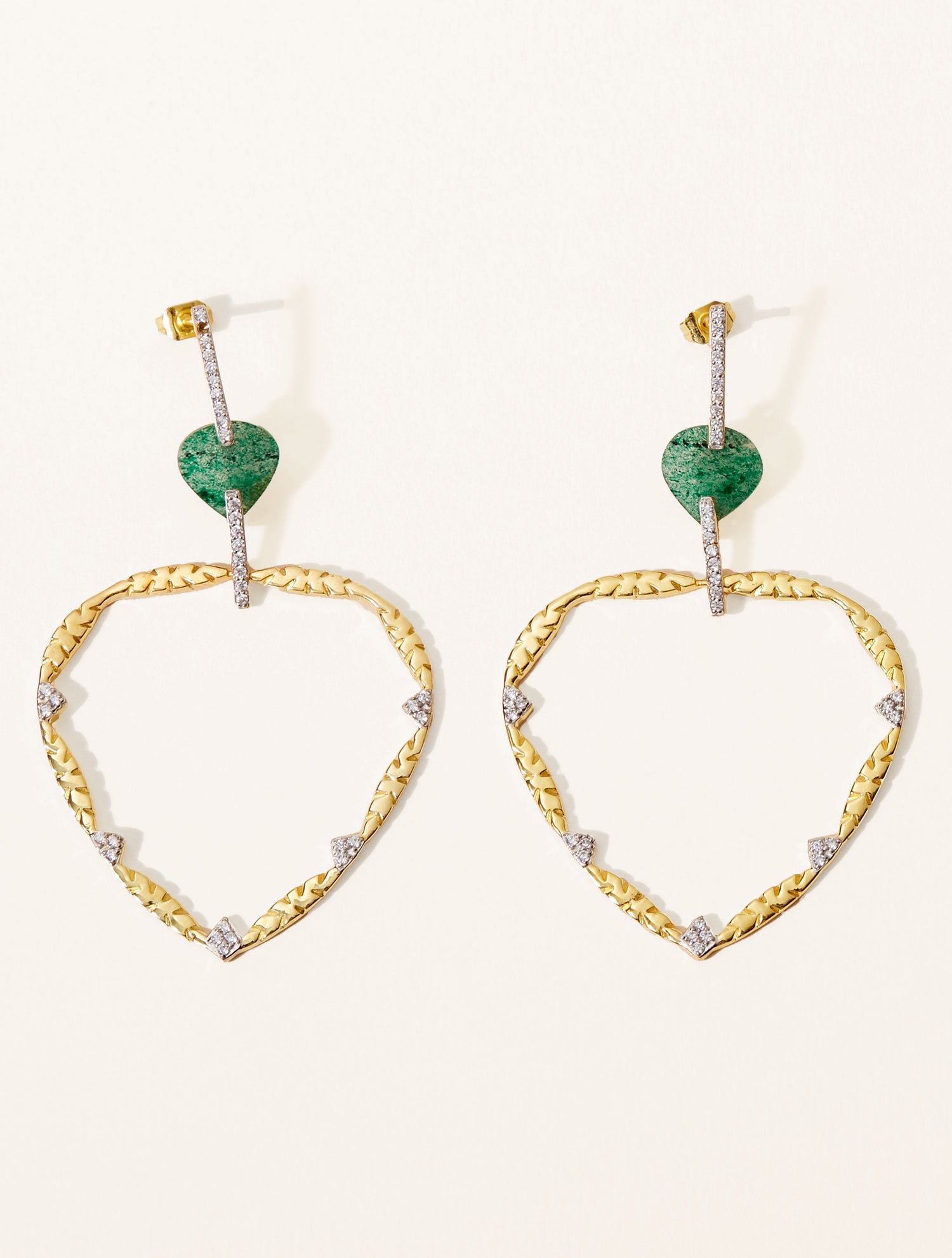 Boucles d'oreilles Lima - Aventurine