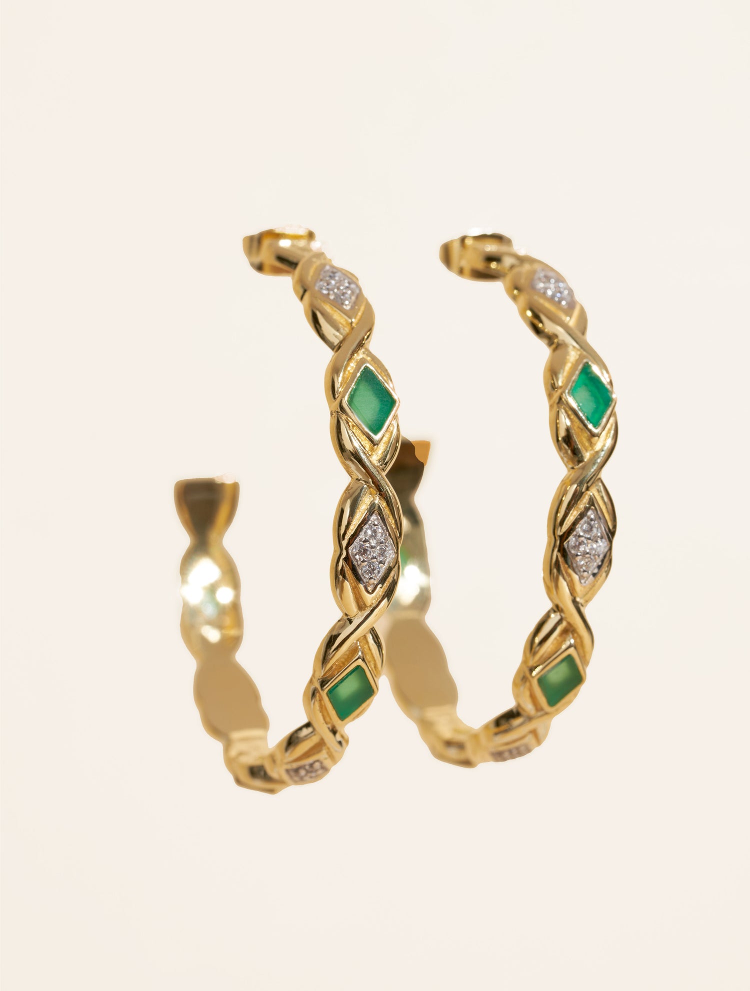 Créoles Sani - Onyx Vert