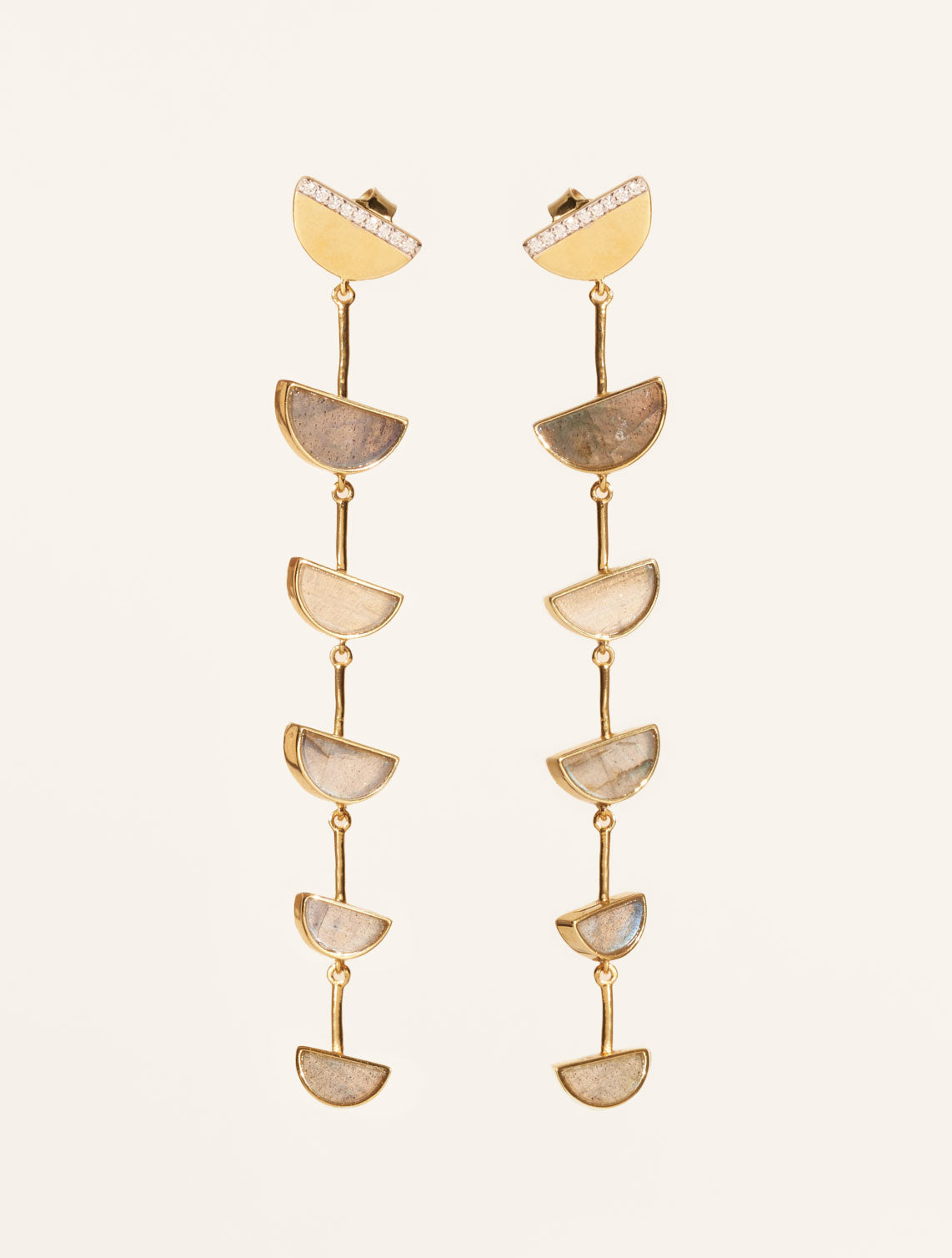 Boucles d'oreilles Seema - Labradorite