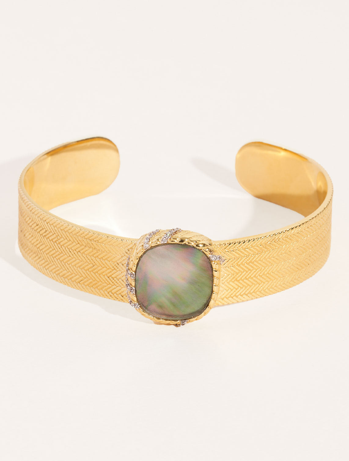 Dona Ring - Grey Mother-of-Pearl