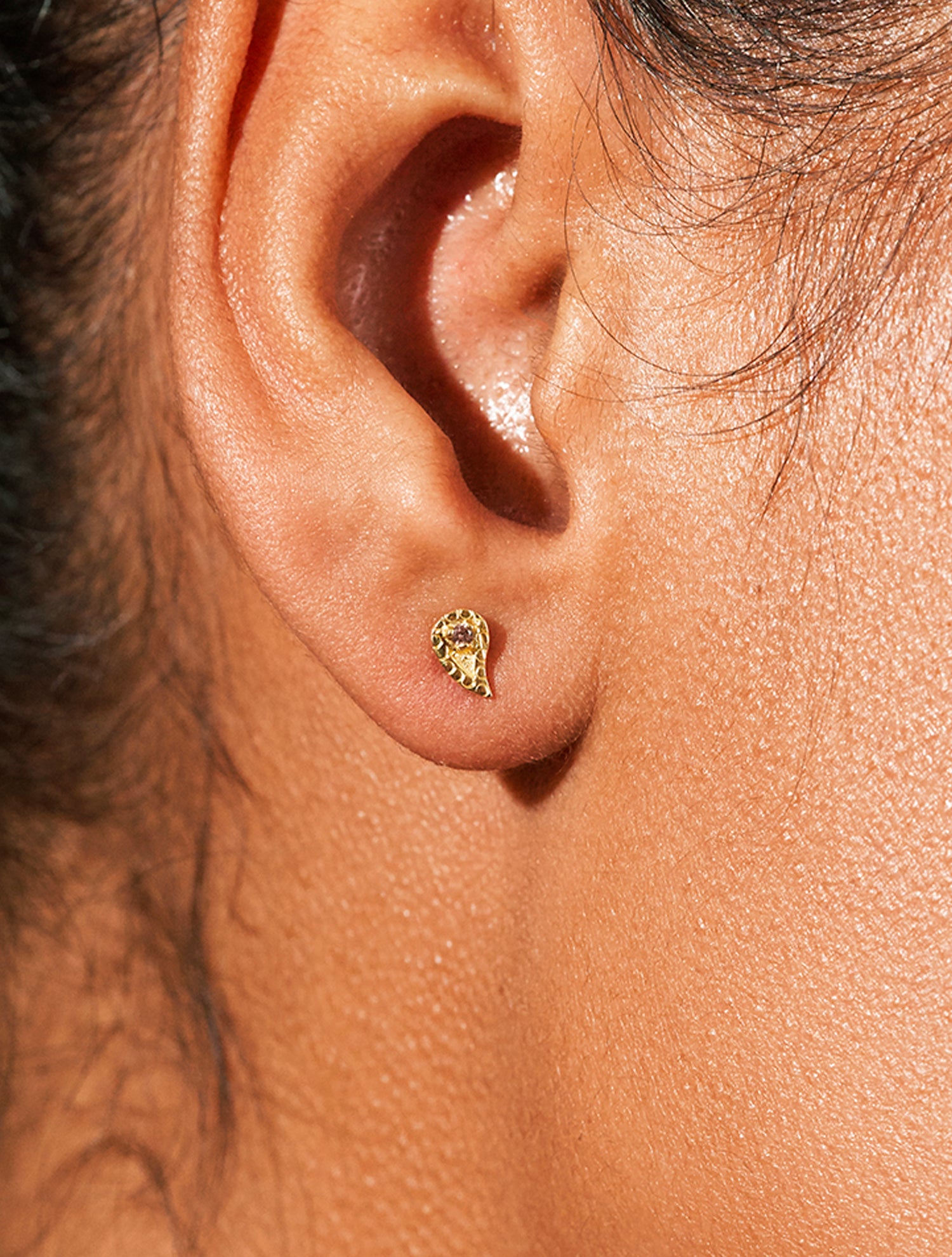 Boucles d'oreilles Livna - Zircons roses