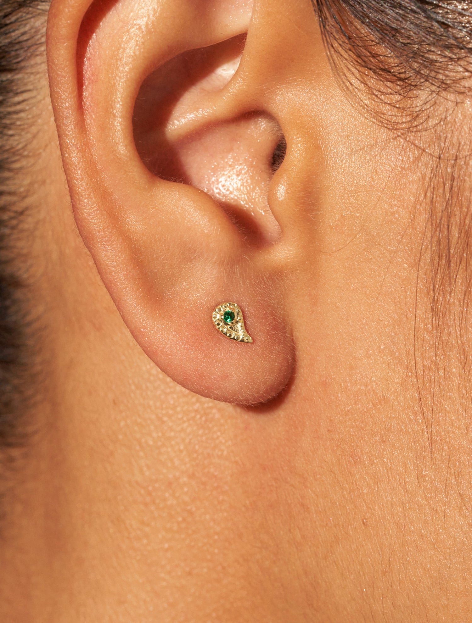 Boucles d'oreilles Livna - Zircons Verts