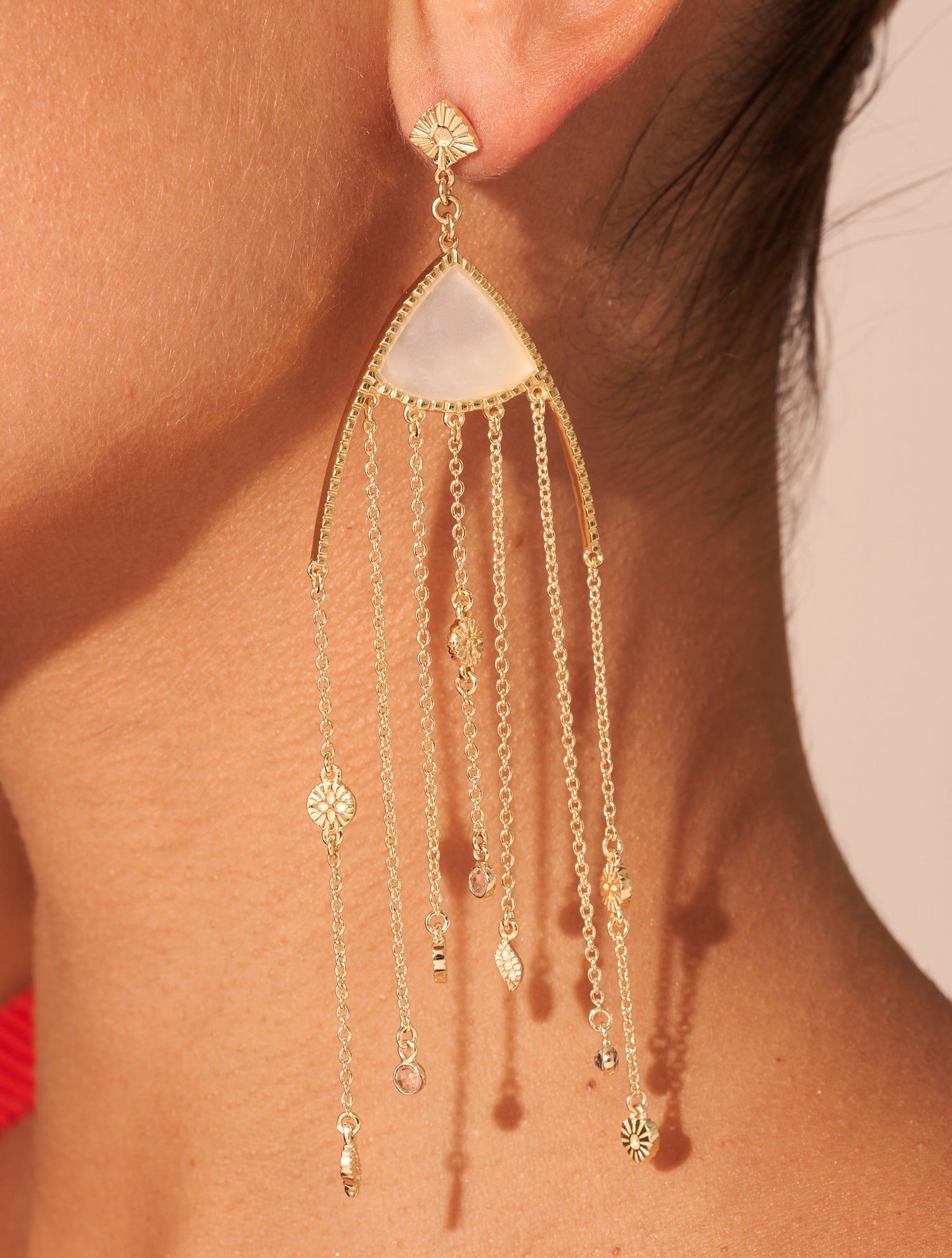 Boucles d'oreilles Mina - Nacre