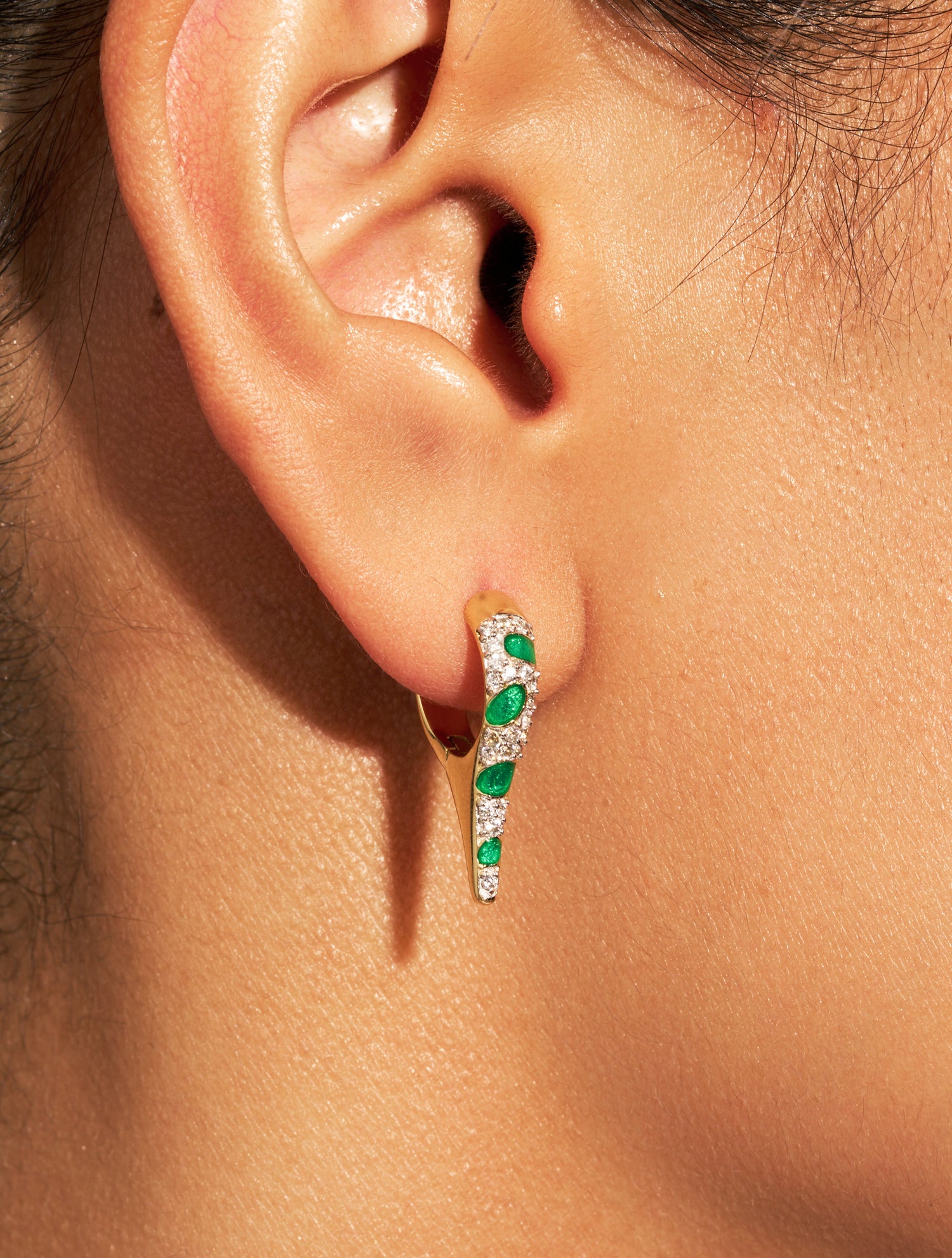Ranee Earrings - Green